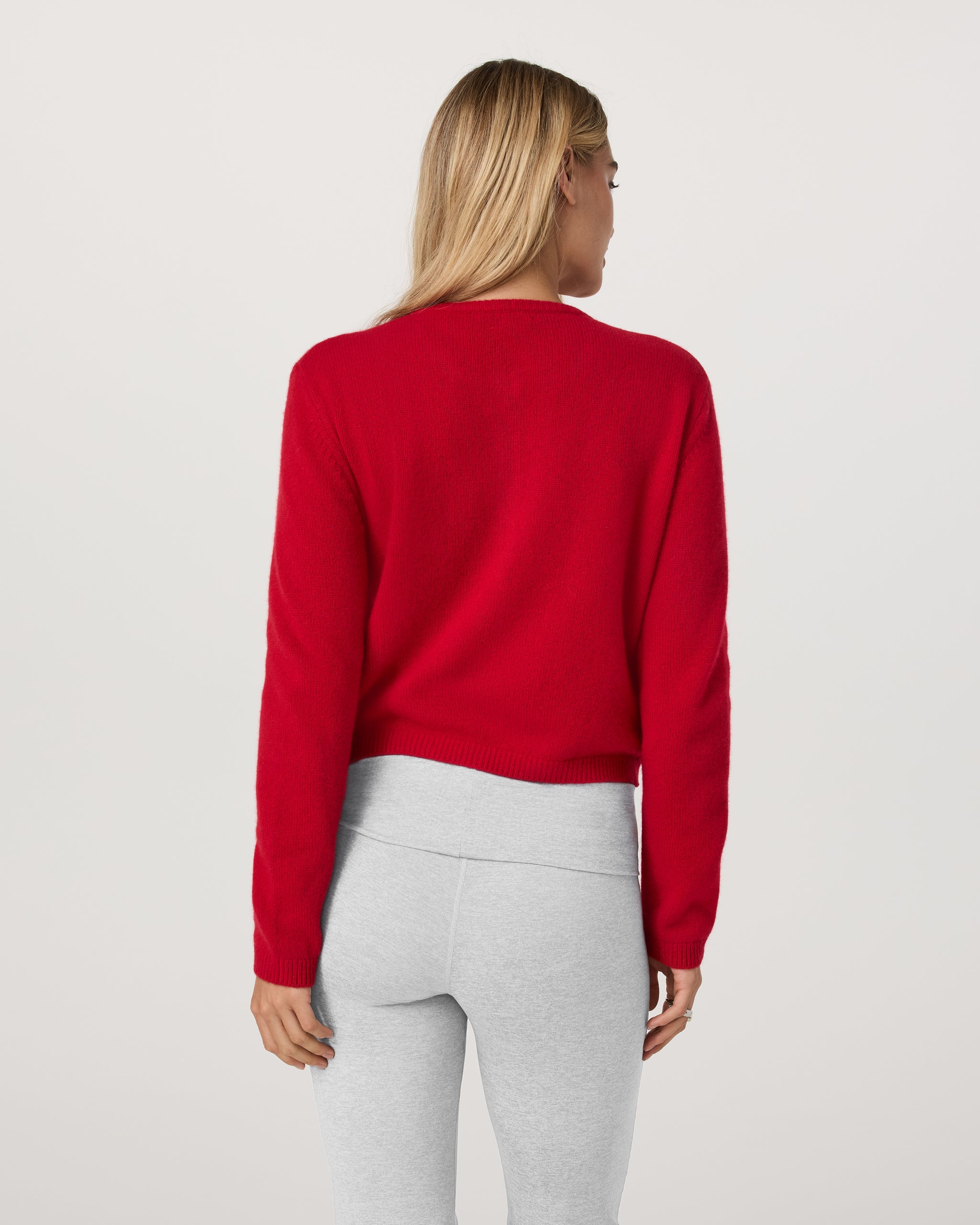 Émilie Cashmere Cardi | Cherry - Image 3