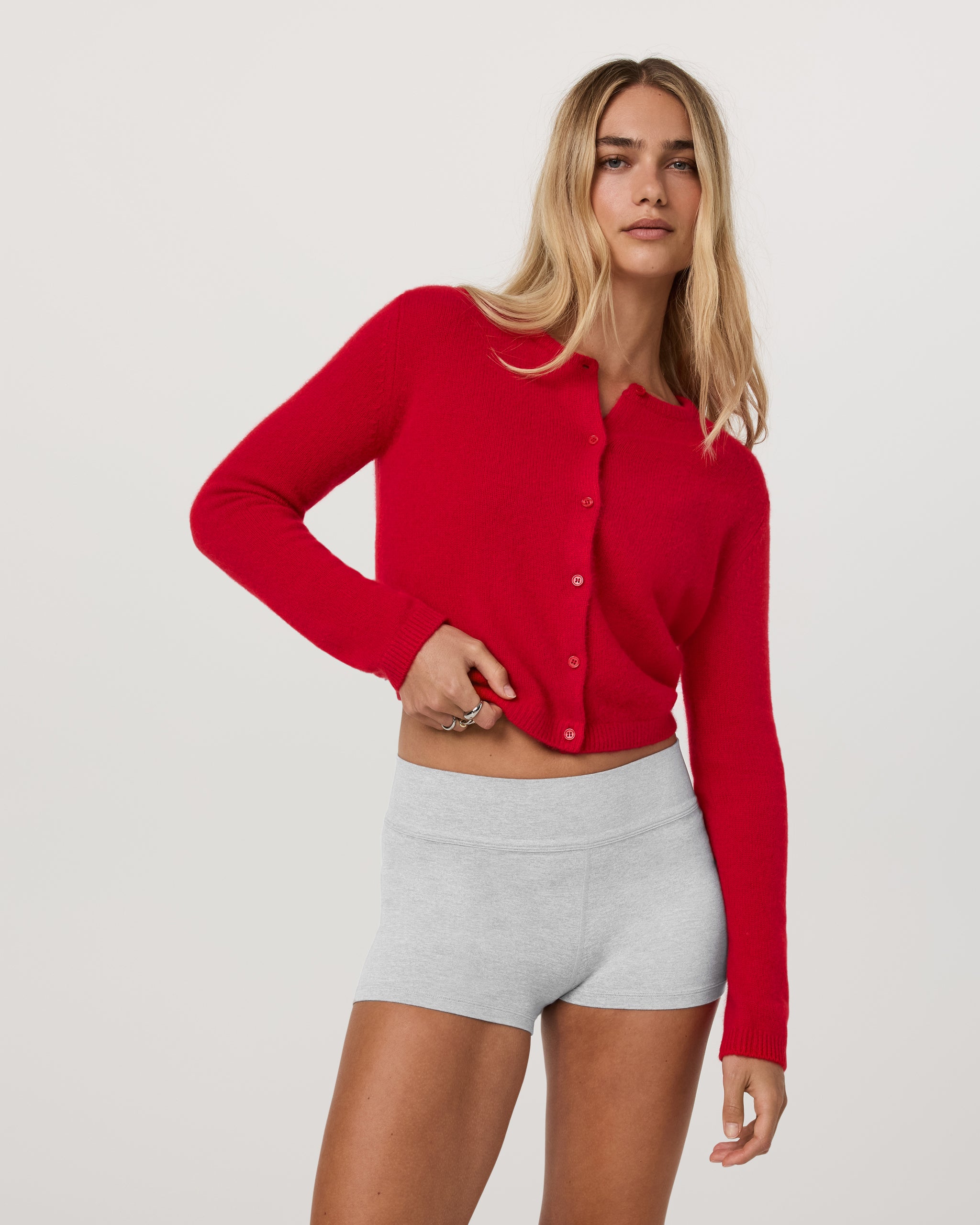 Émilie Cashmere Cardi | Cherry - Image 5