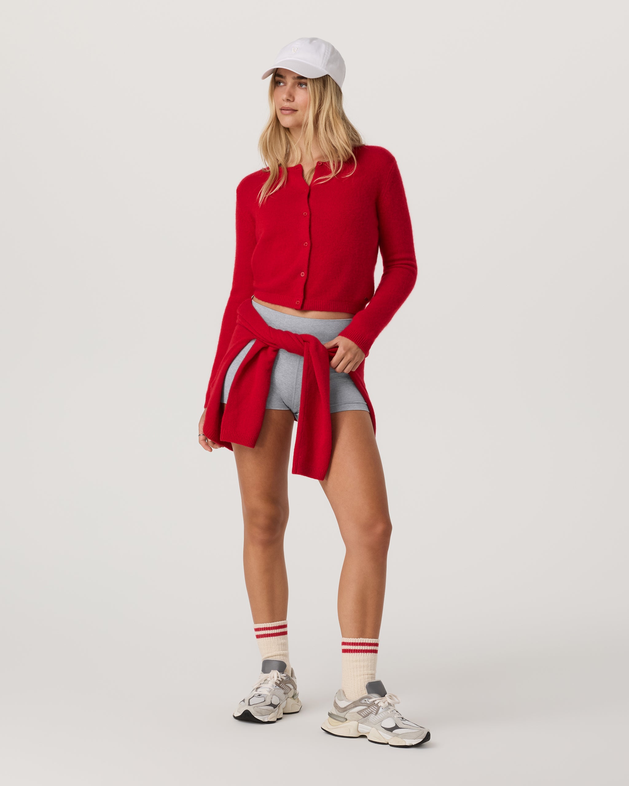 Émilie Cashmere Cardi | Cherry - Image 2