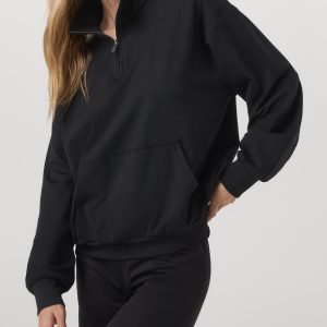Granite Half Zip | Black Heather