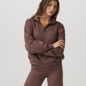 Granite Half Zip | Sable Heather