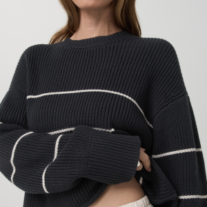 Montauk Crew | Navy Stripe