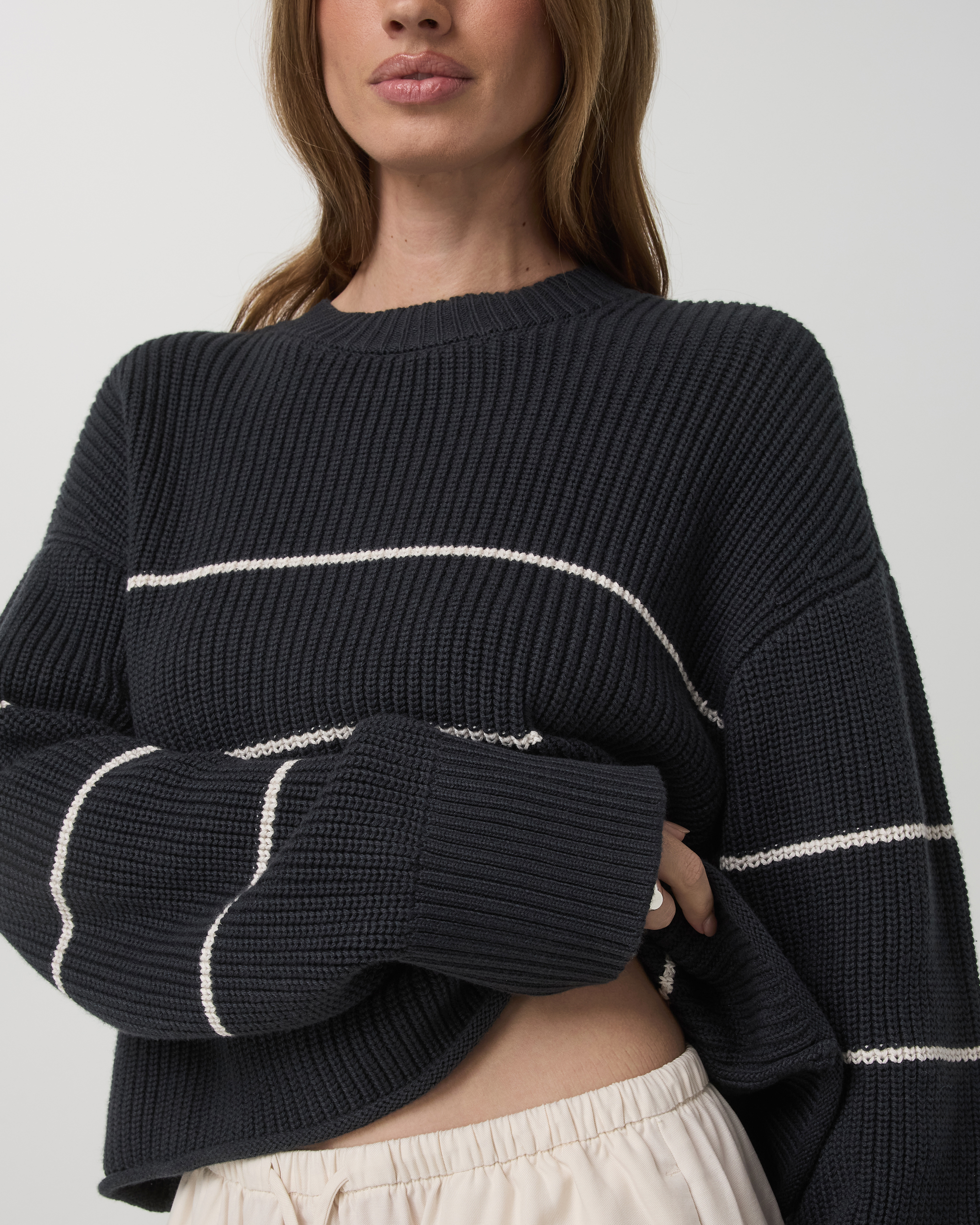 Montauk Crew | Navy Stripe