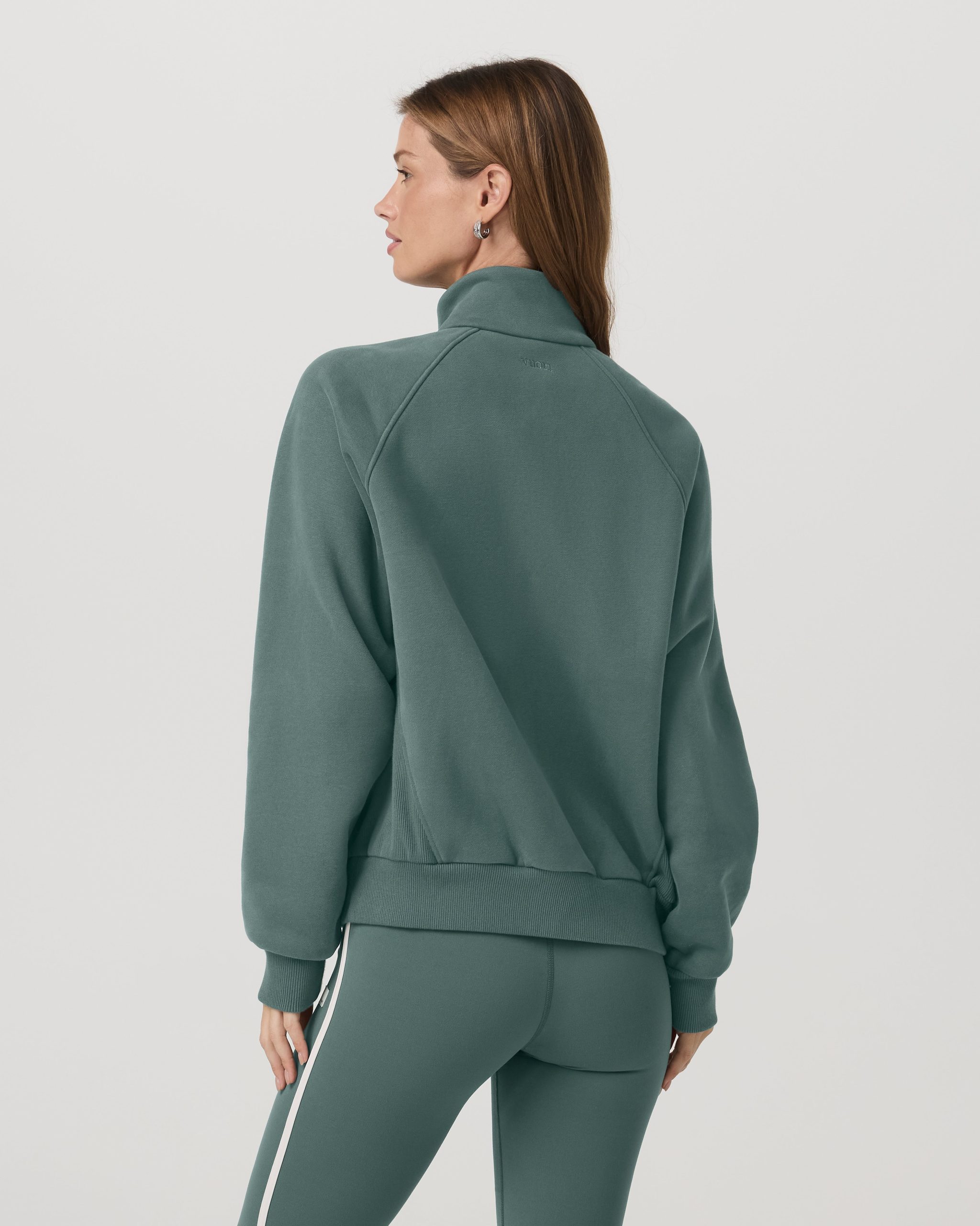Restore Double Zip Sweatshirt | Agate Green - Image 3