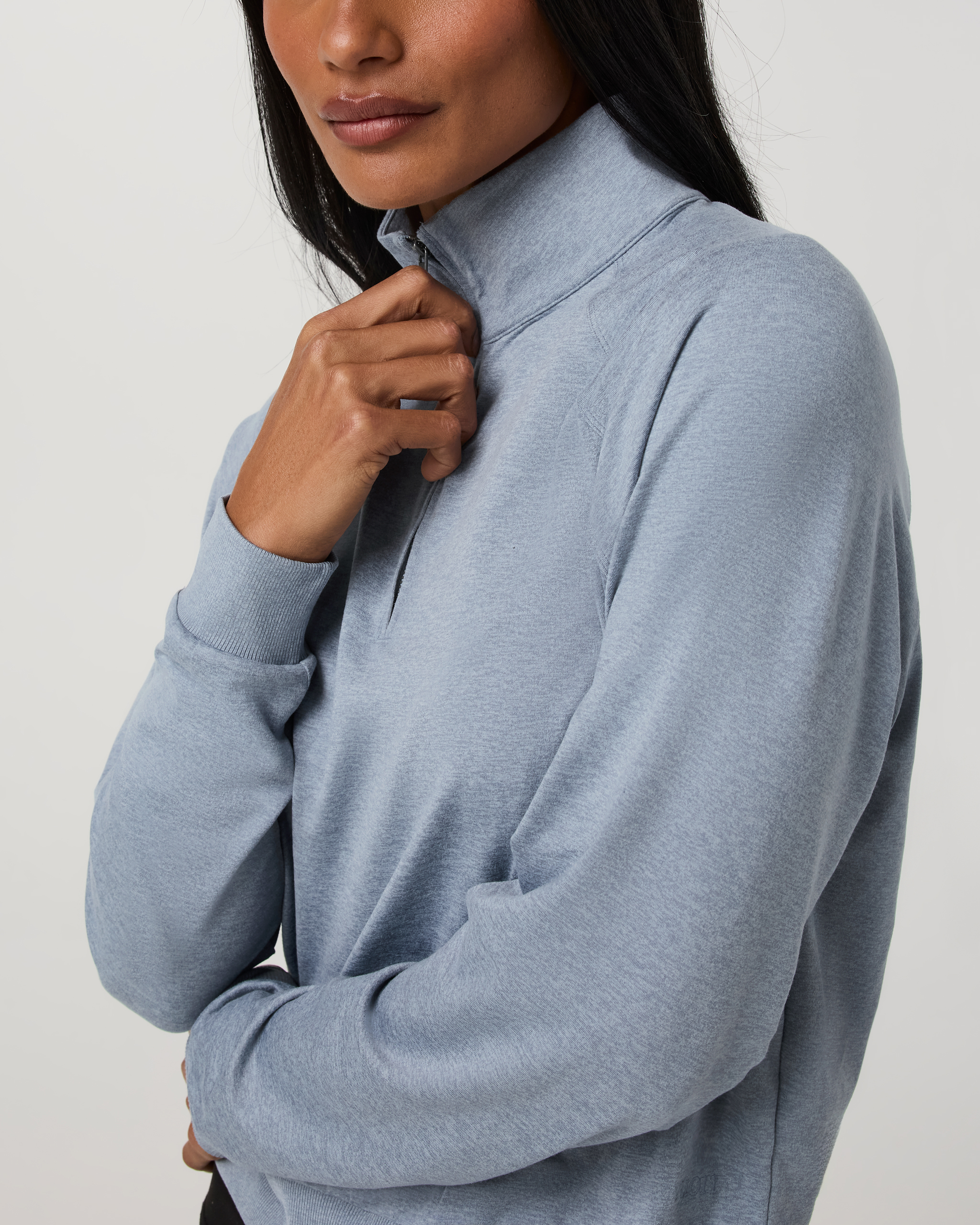Halo Half Zip | Coastal Fog Heather - Image 2
