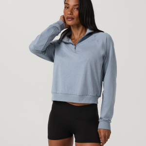 Halo Half Zip | Coastal Fog Heather