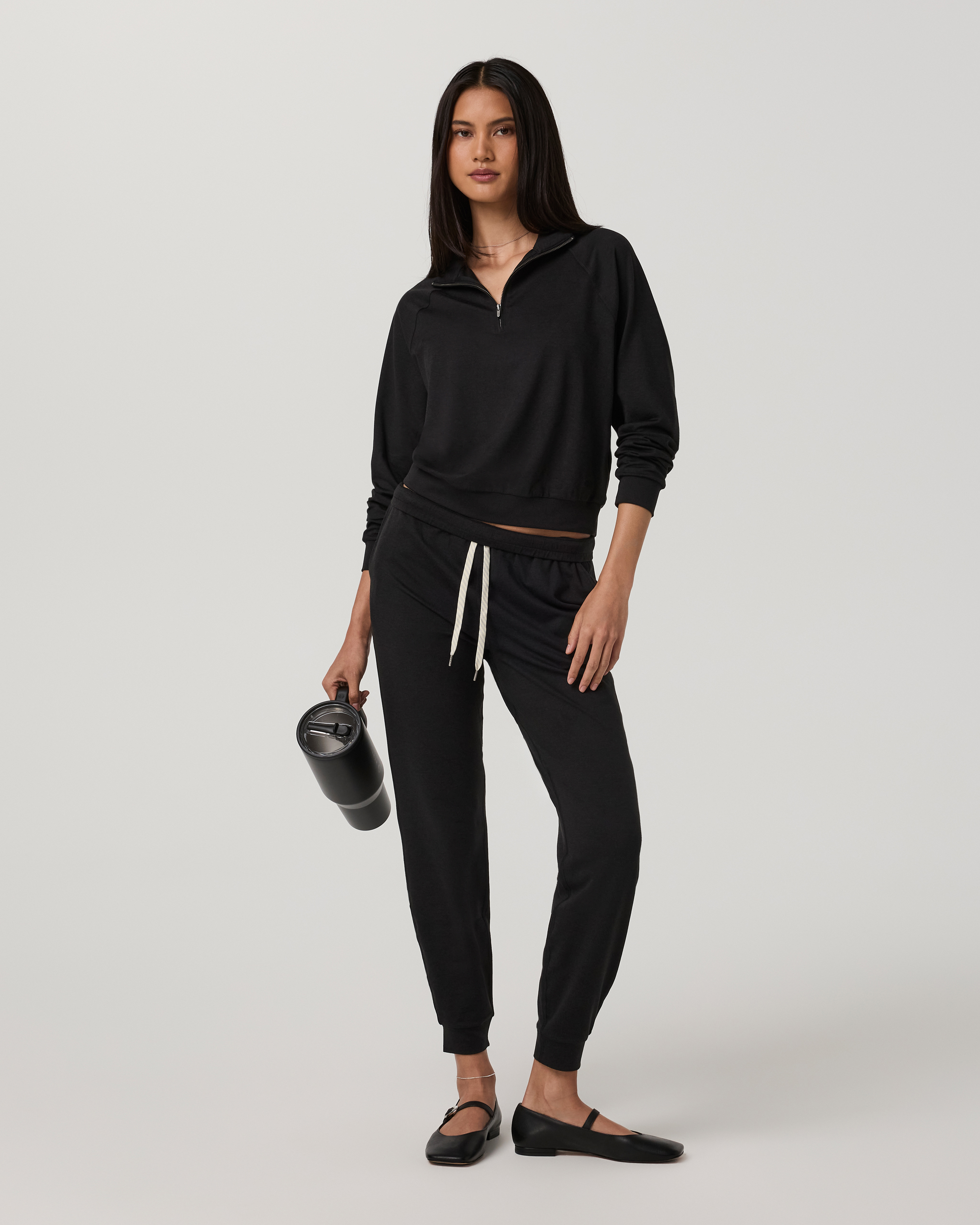 Halo Half Zip | Black Heather - Image 4