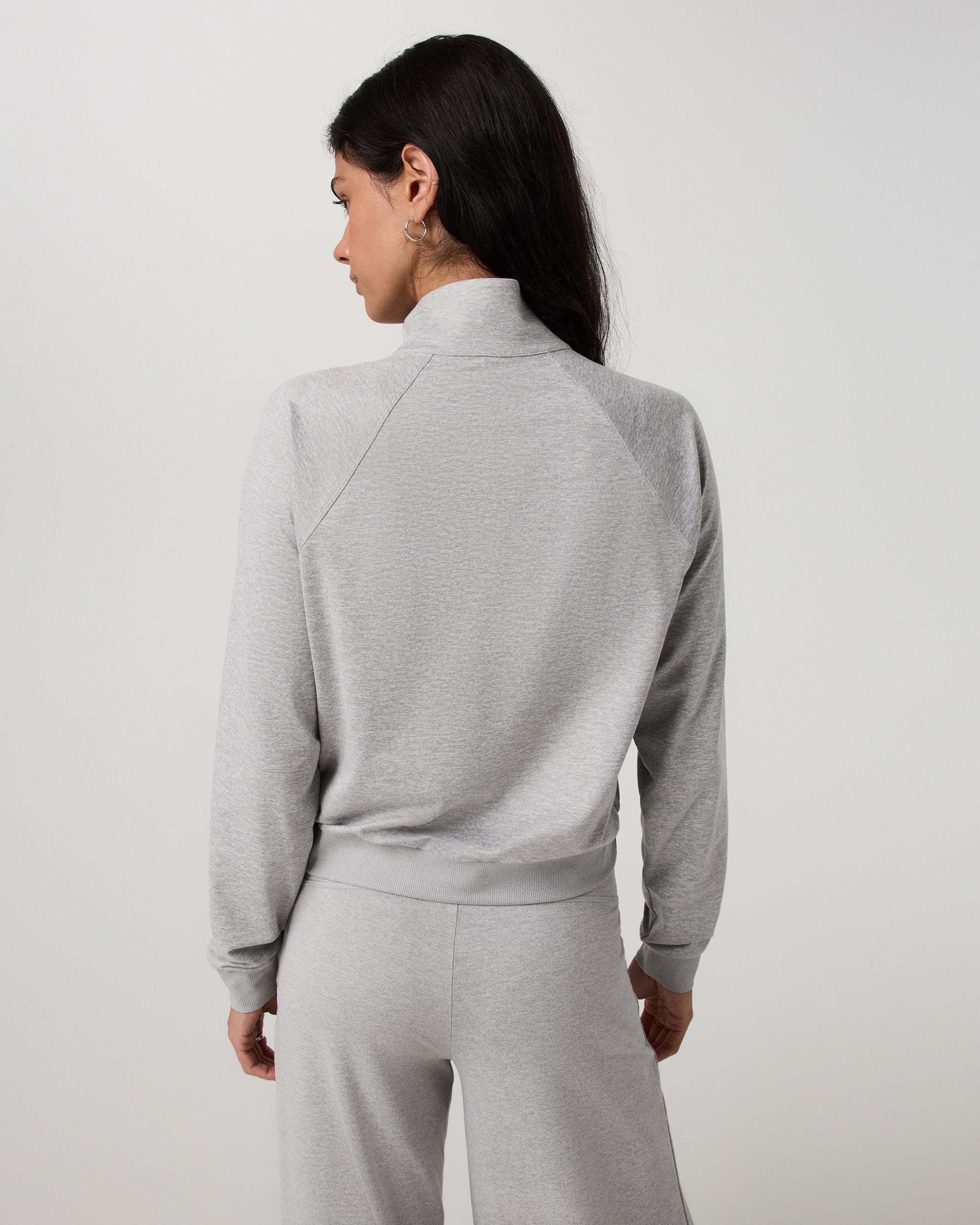 Halo Half Zip | Pale Grey Heather - Image 3