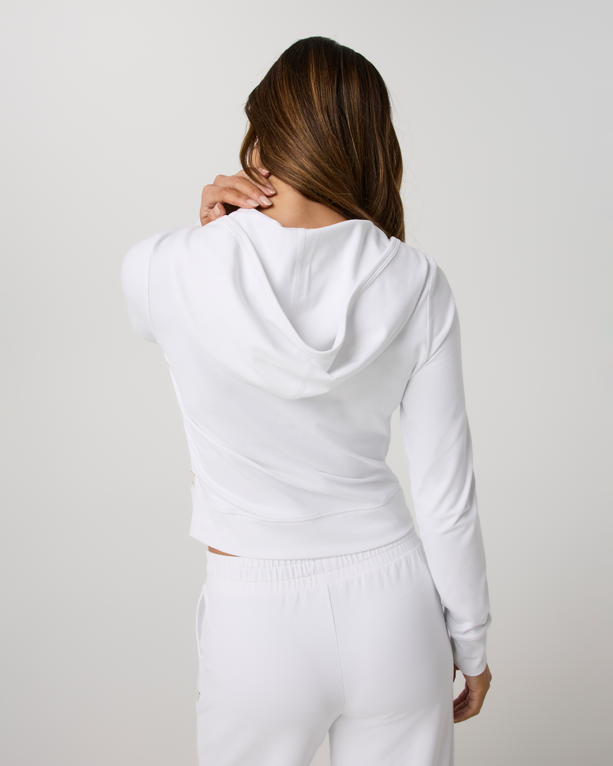 Halo Mini Full Zip Hoodie | White - Image 3