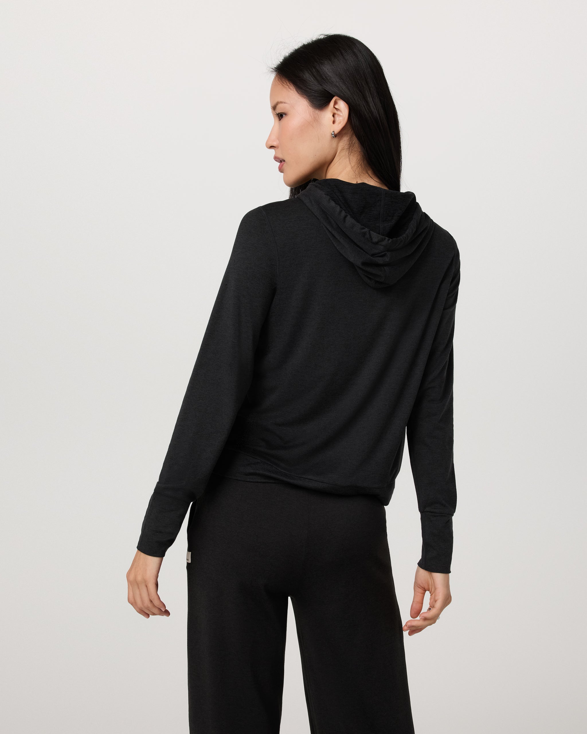 Halo Essential Hoodie | Black Heather - Image 3