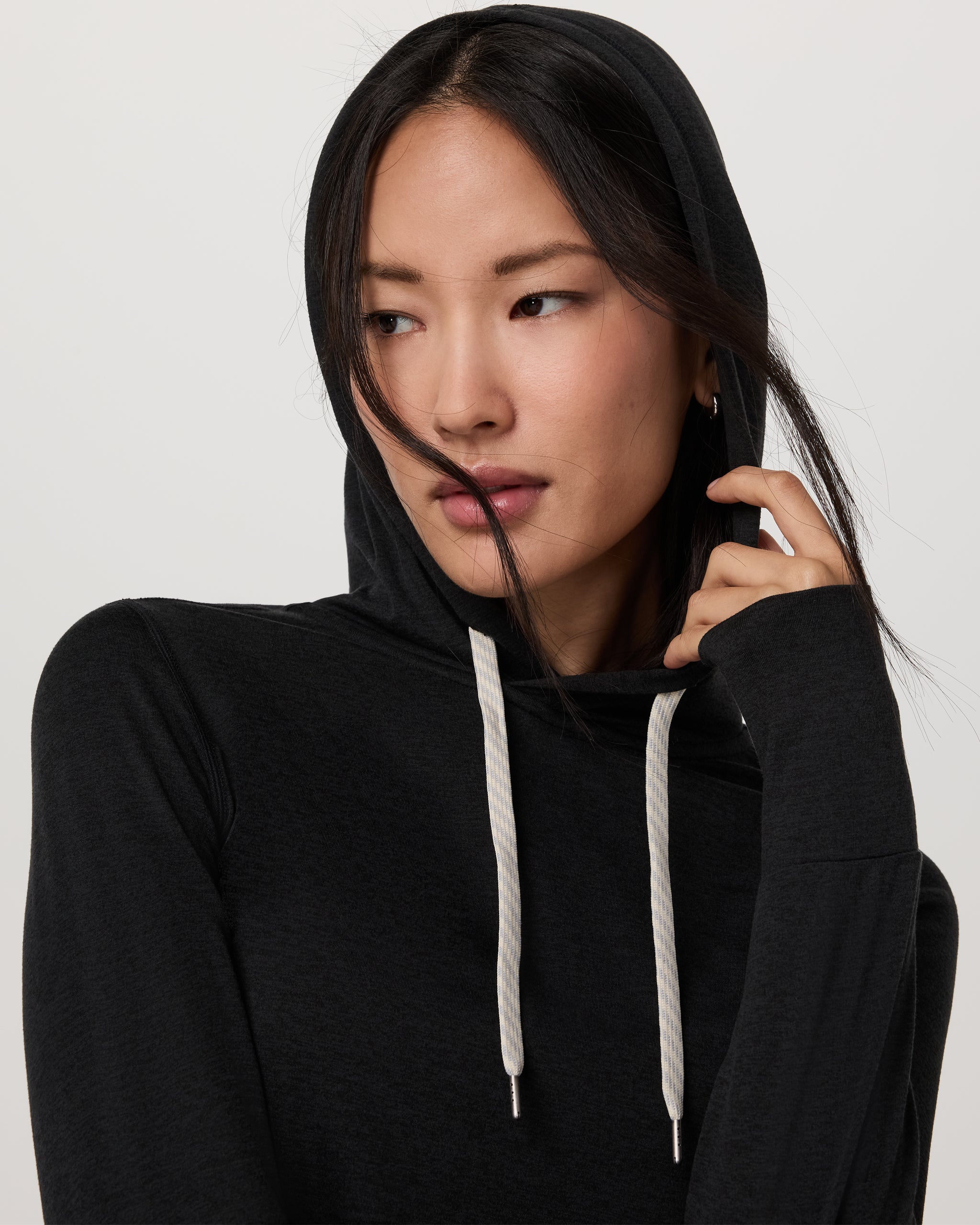 Halo Essential Hoodie | Black Heather - Image 5
