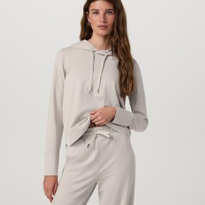 Halo Essential Hoodie | Ecru Heather