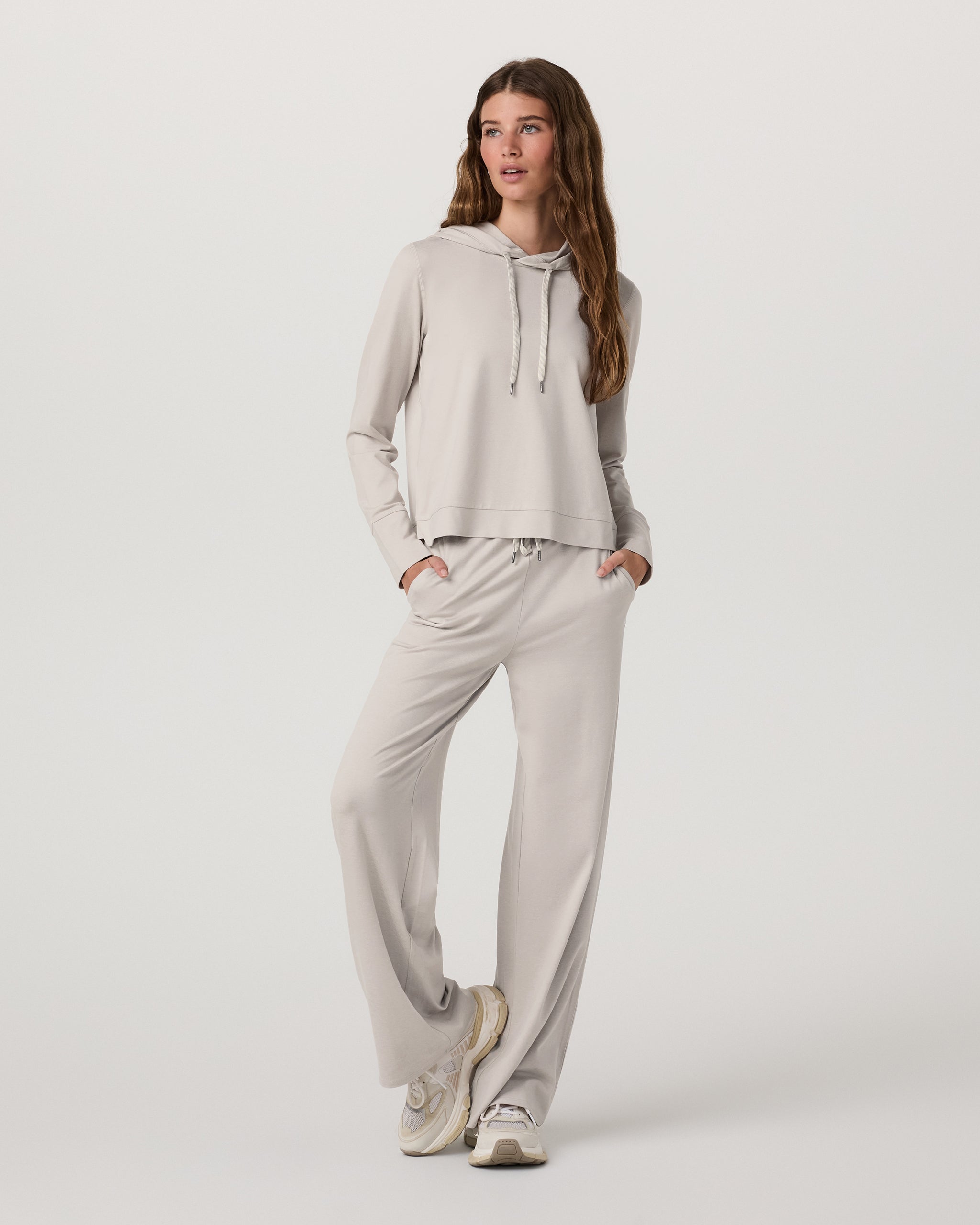 Halo Essential Hoodie | Ecru Heather - Image 5