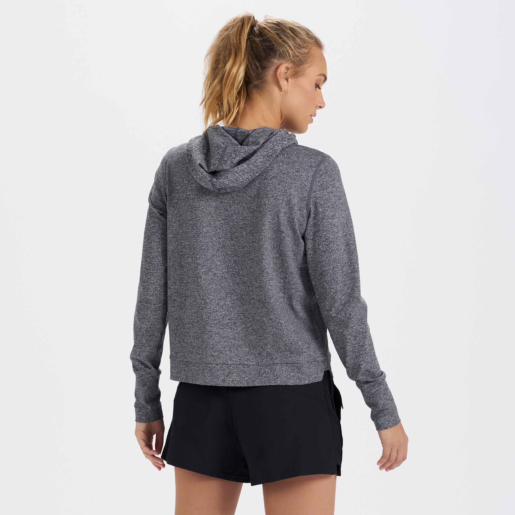 Halo Essential Hoodie | Heather Grey - Image 3