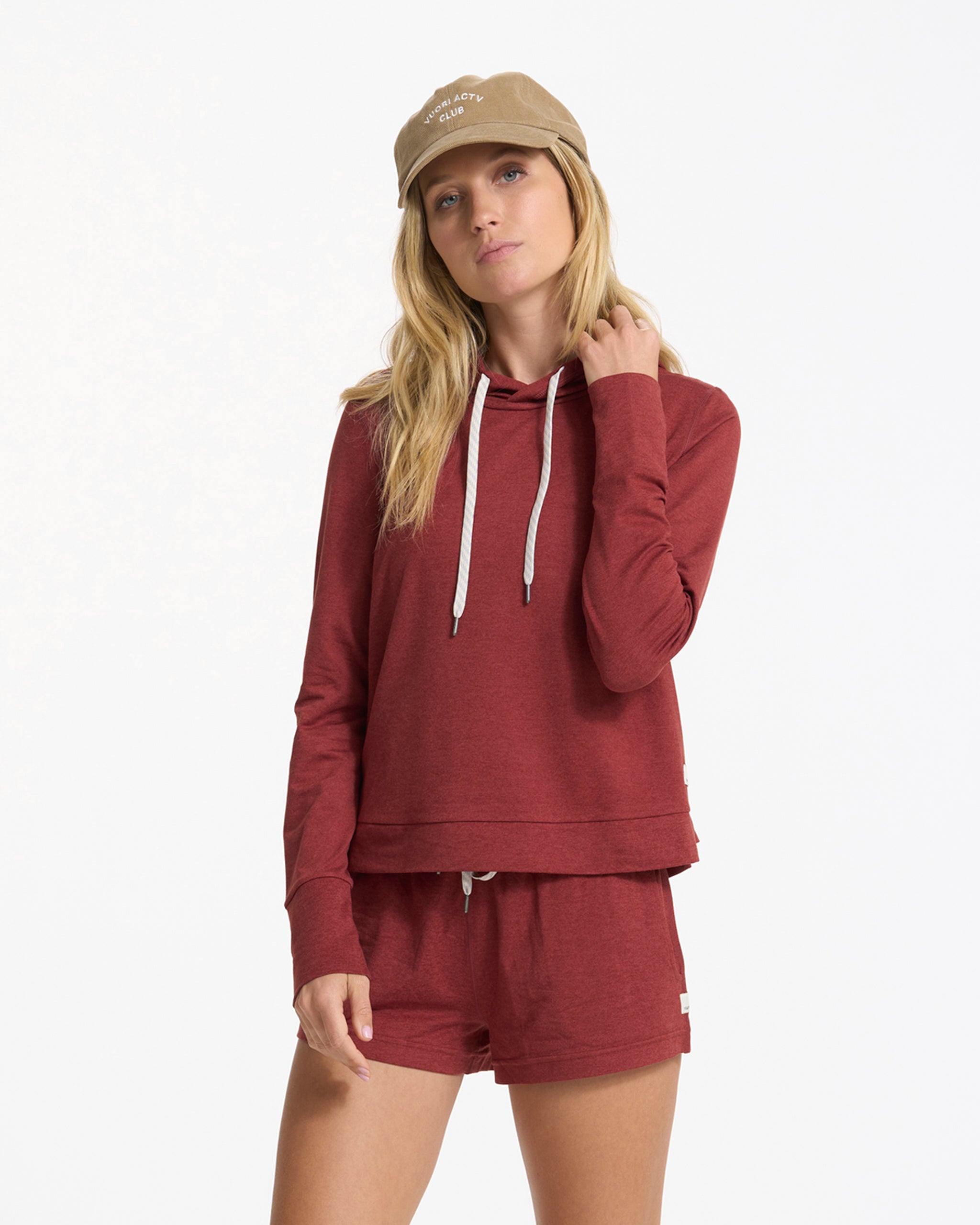 Halo Essential Hoodie | Currant Heather
