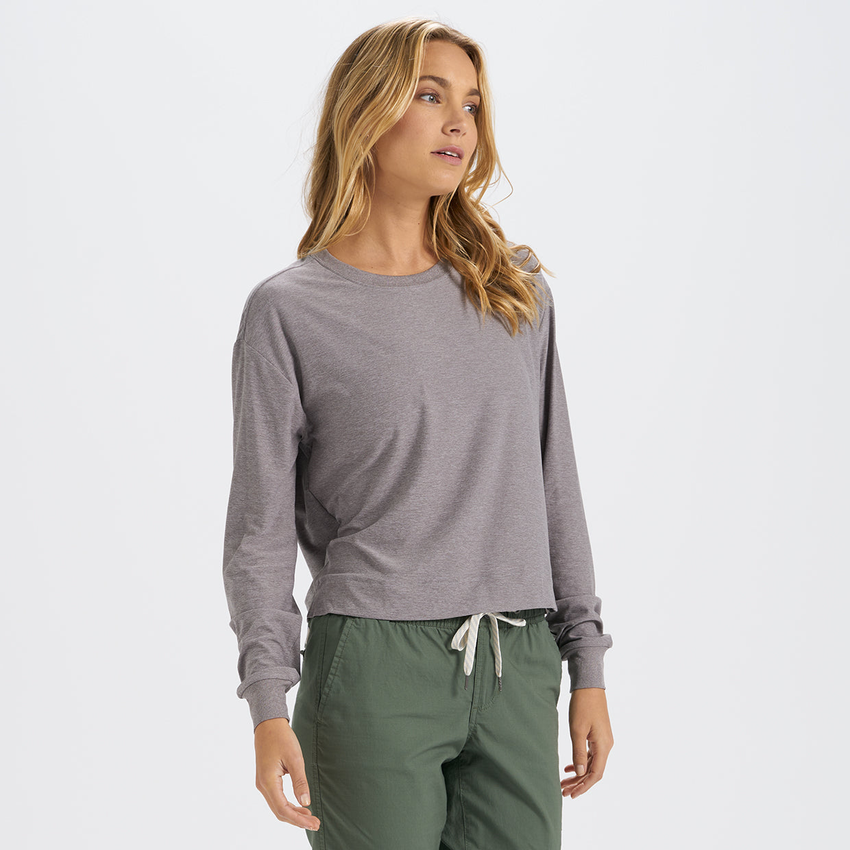 Long-Sleeve Solstice Tee | Clay Heather - Image 2