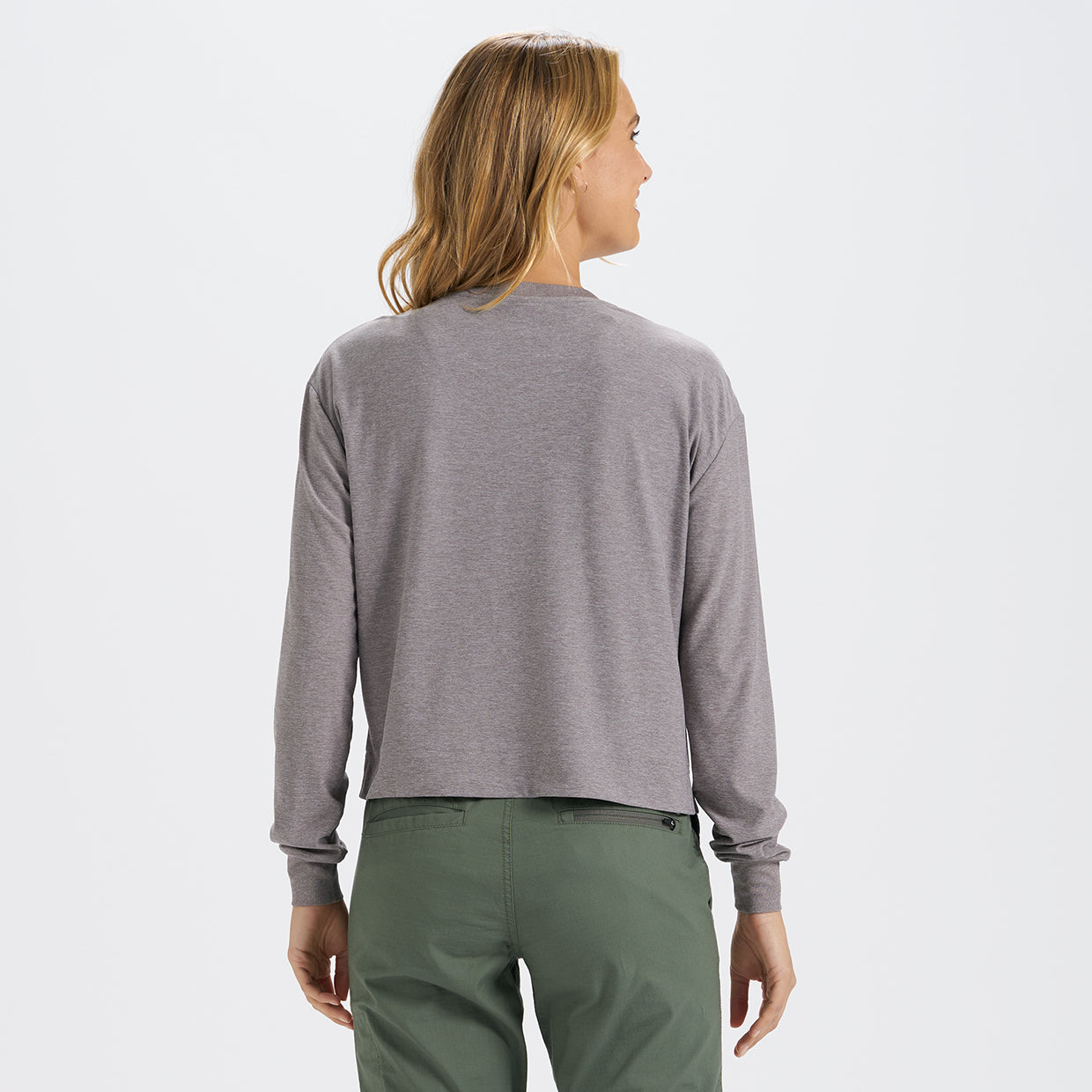 Long-Sleeve Solstice Tee | Clay Heather - Image 3