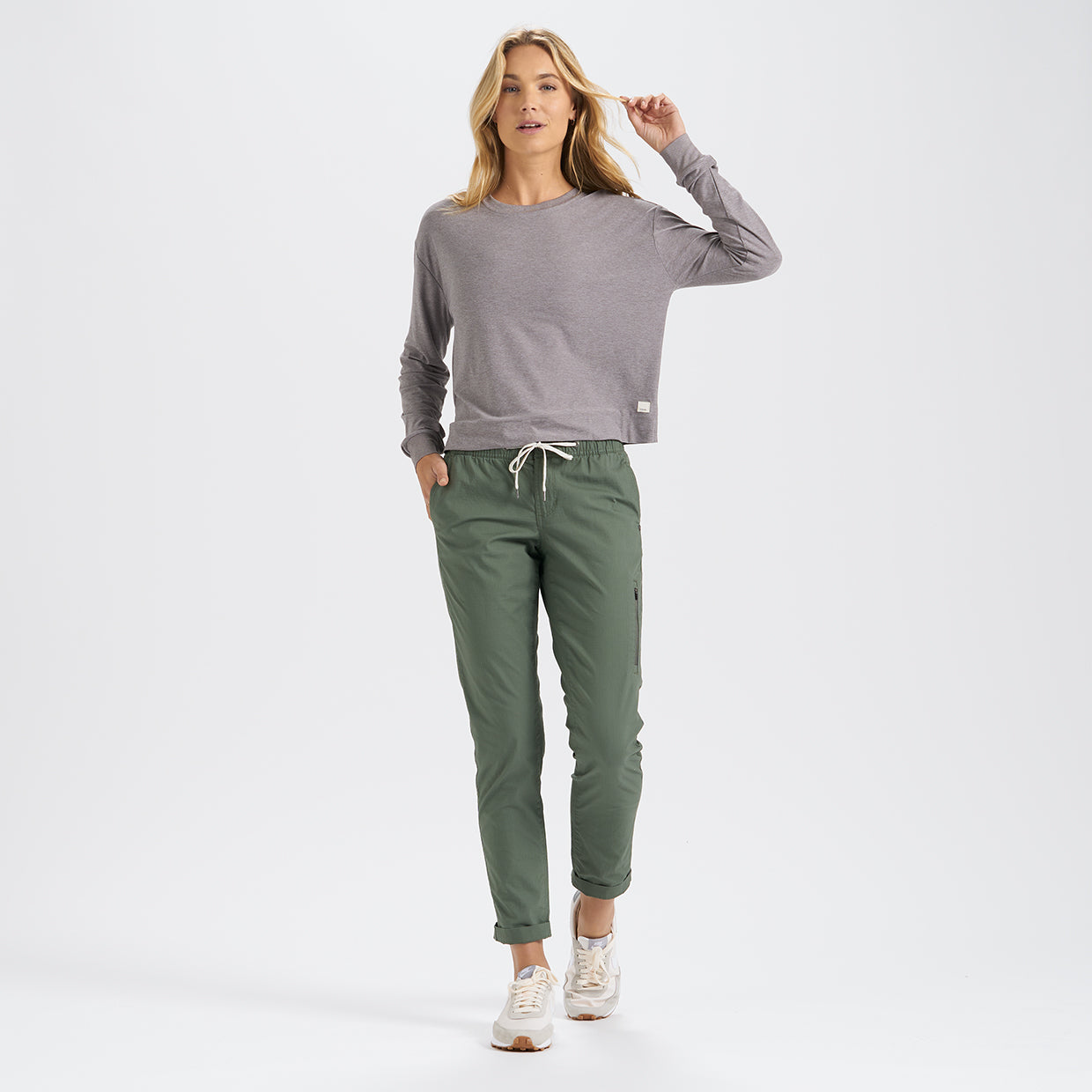 Long-Sleeve Solstice Tee | Clay Heather - Image 4