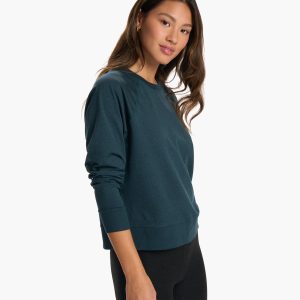 Long Sleeve Halo Crew | Beryl Heather