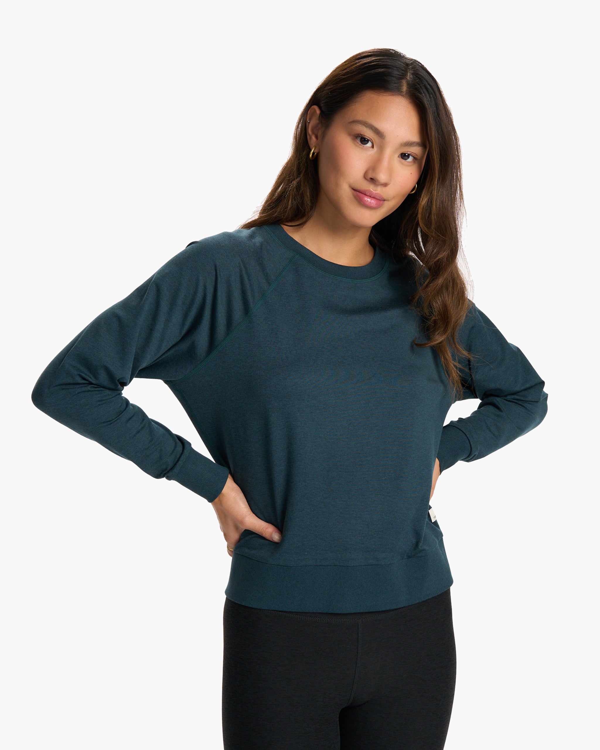 Long Sleeve Halo Crew | Beryl Heather - Image 5