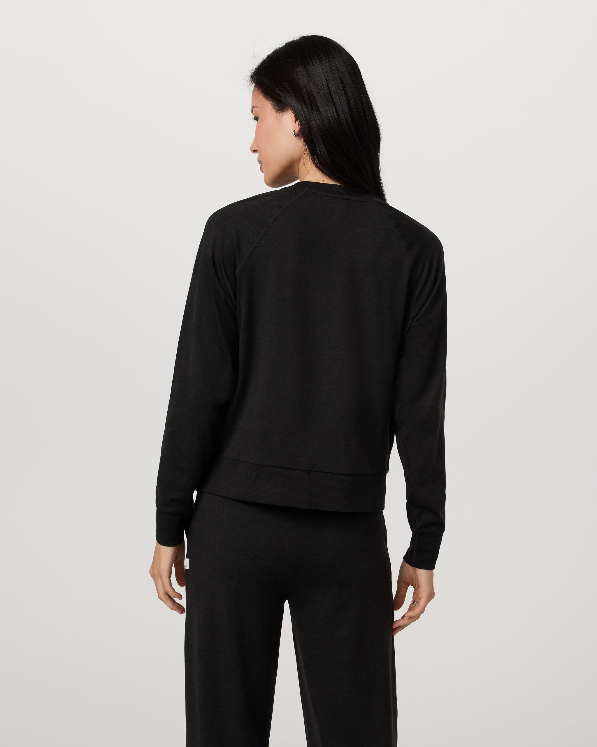 Long Sleeve Halo Crew | Black Heather - Image 3