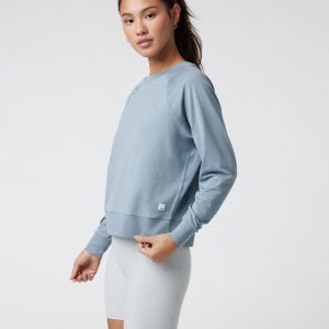 Long Sleeve Halo Crew | Flint Heather