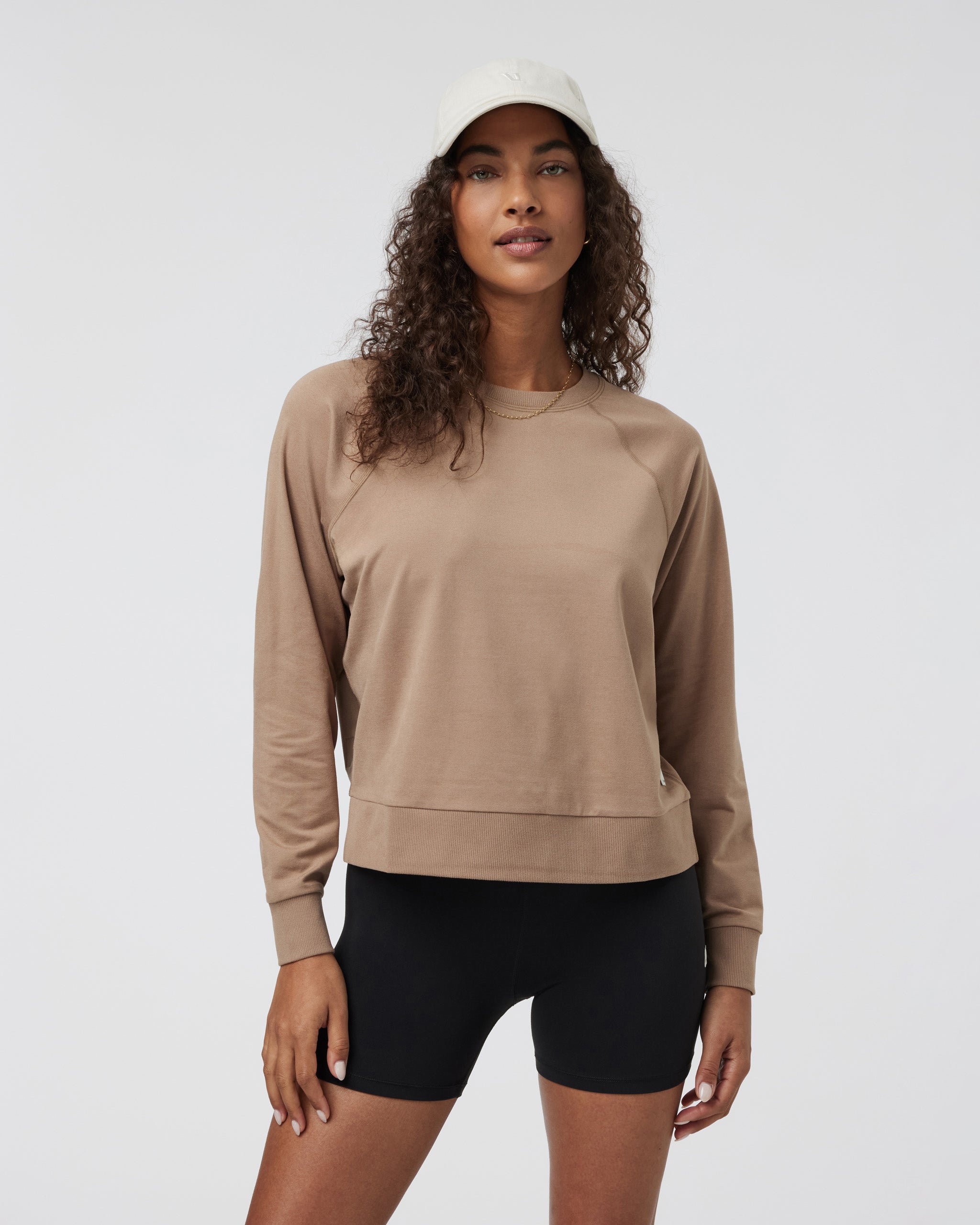 Long Sleeve Halo Crew | Goldenrod Heather - Image 2