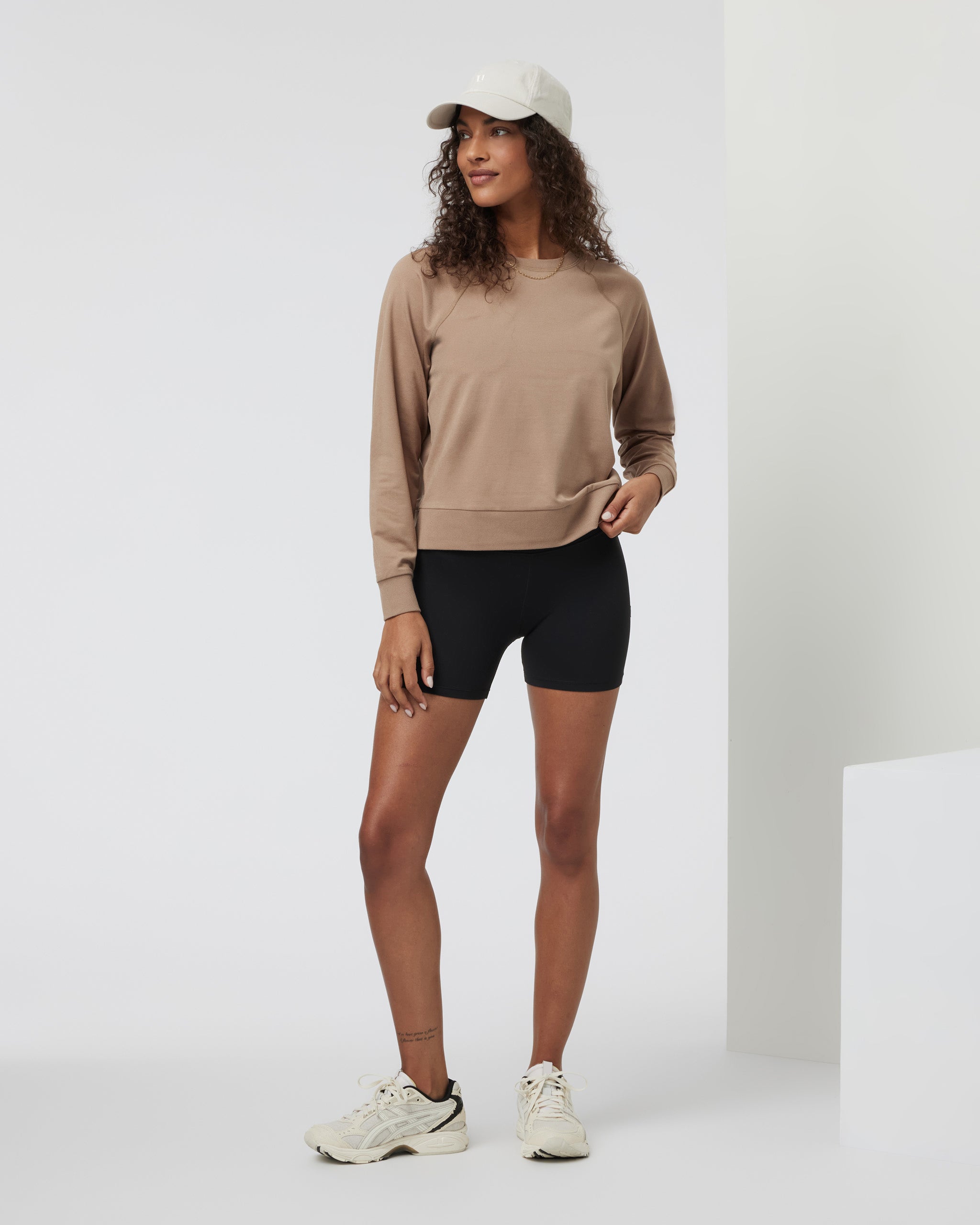 Long Sleeve Halo Crew | Goldenrod Heather - Image 4
