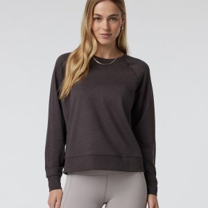 Long Sleeve Halo Crew | Sangria Heather
