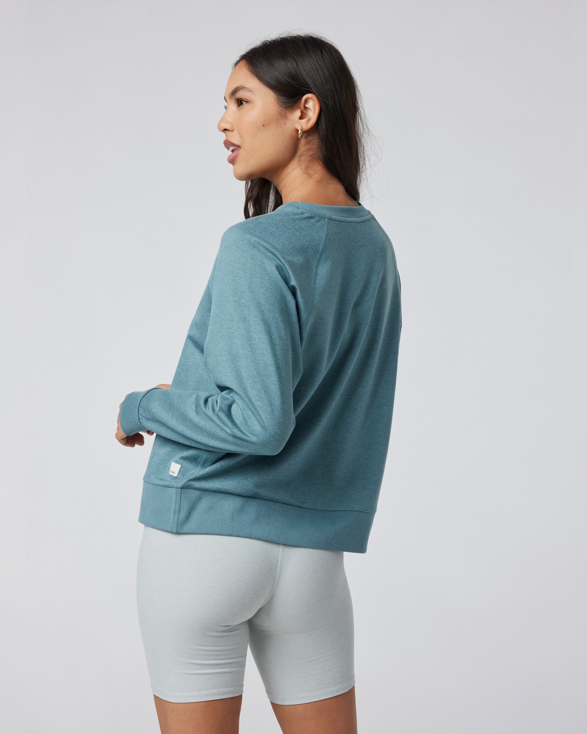 Long Sleeve Halo Crew | Iron Heather - Image 3