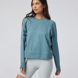 Long Sleeve Halo Crew | Iron Heather