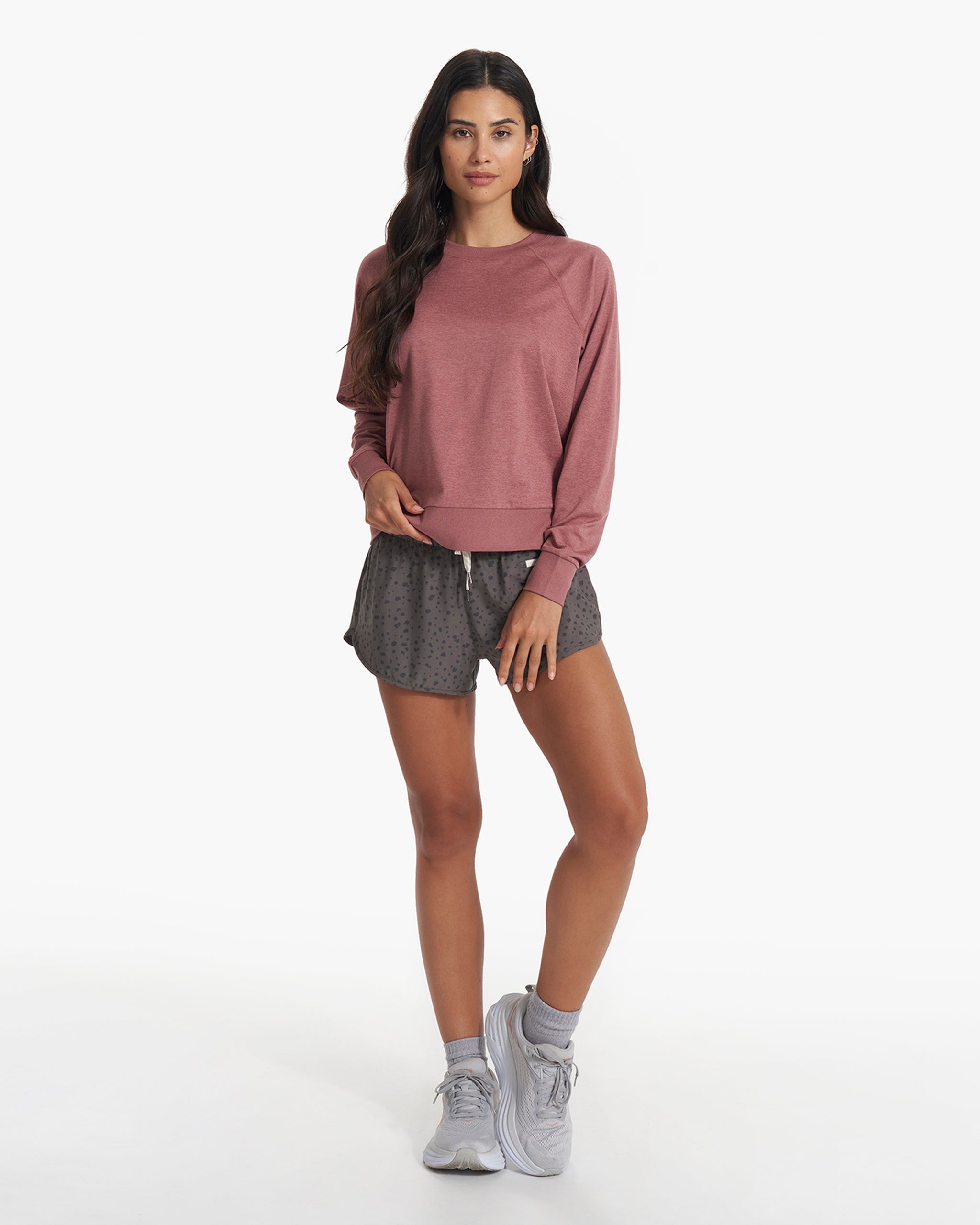 Long Sleeve Halo Crew | Marsala Heather - Image 5
