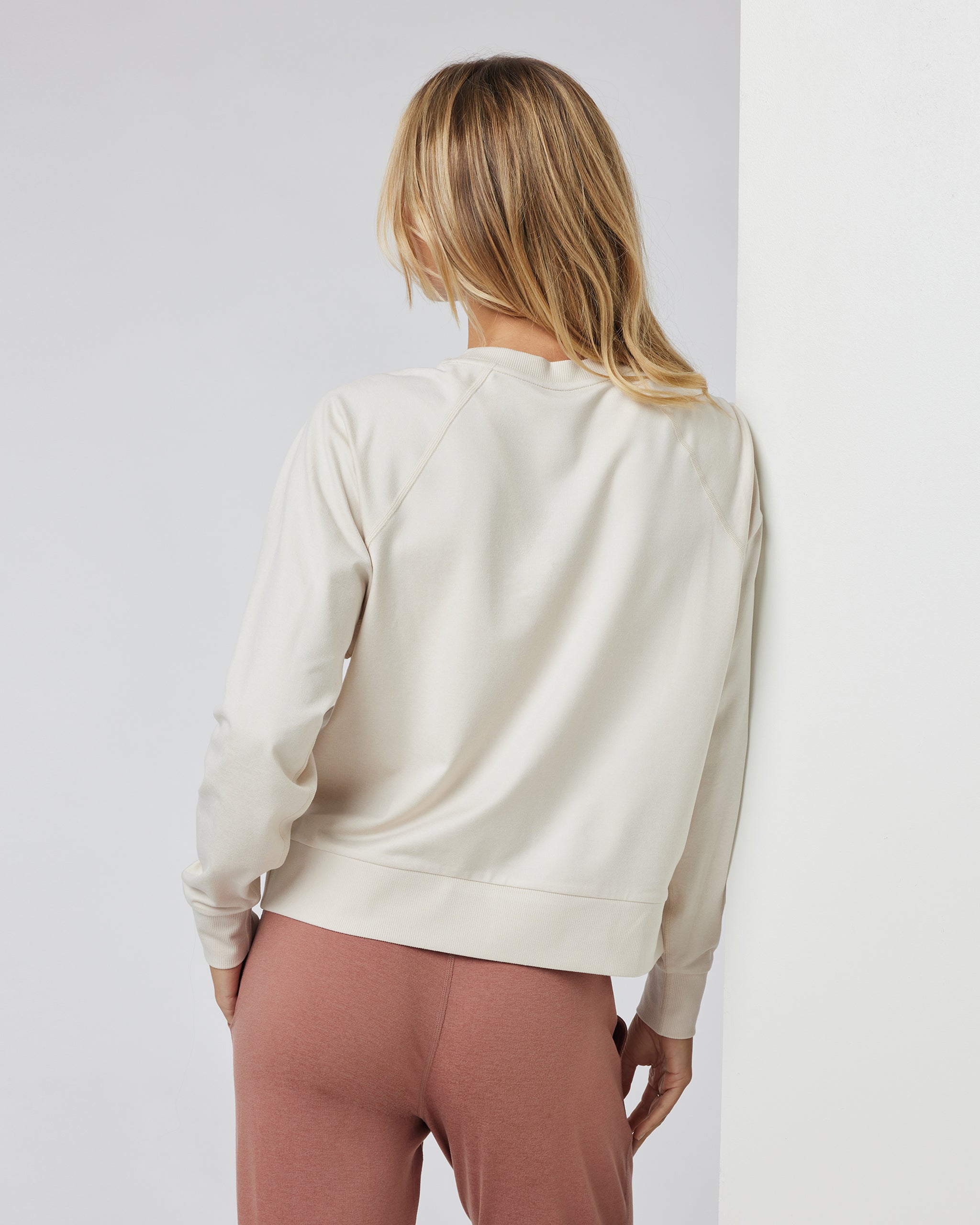 Long Sleeve Halo Crew | Milkweed Heather - Image 3