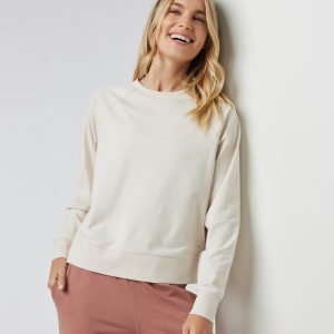 Long Sleeve Halo Crew | Milkweed Heather