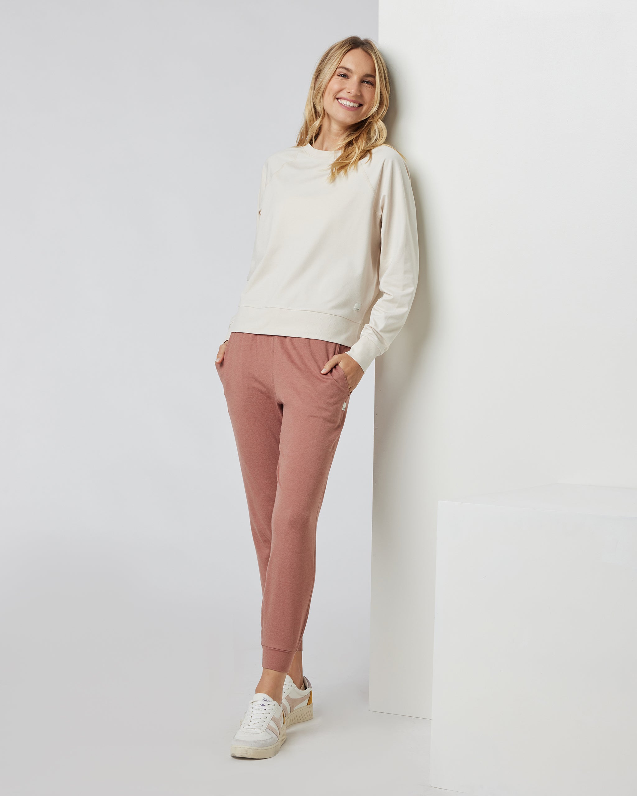Long Sleeve Halo Crew | Milkweed Heather - Image 4