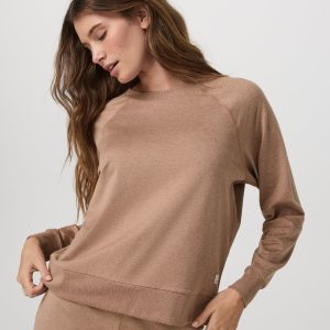 Long-Sleeve Halo Crew | Nutmeg Heather