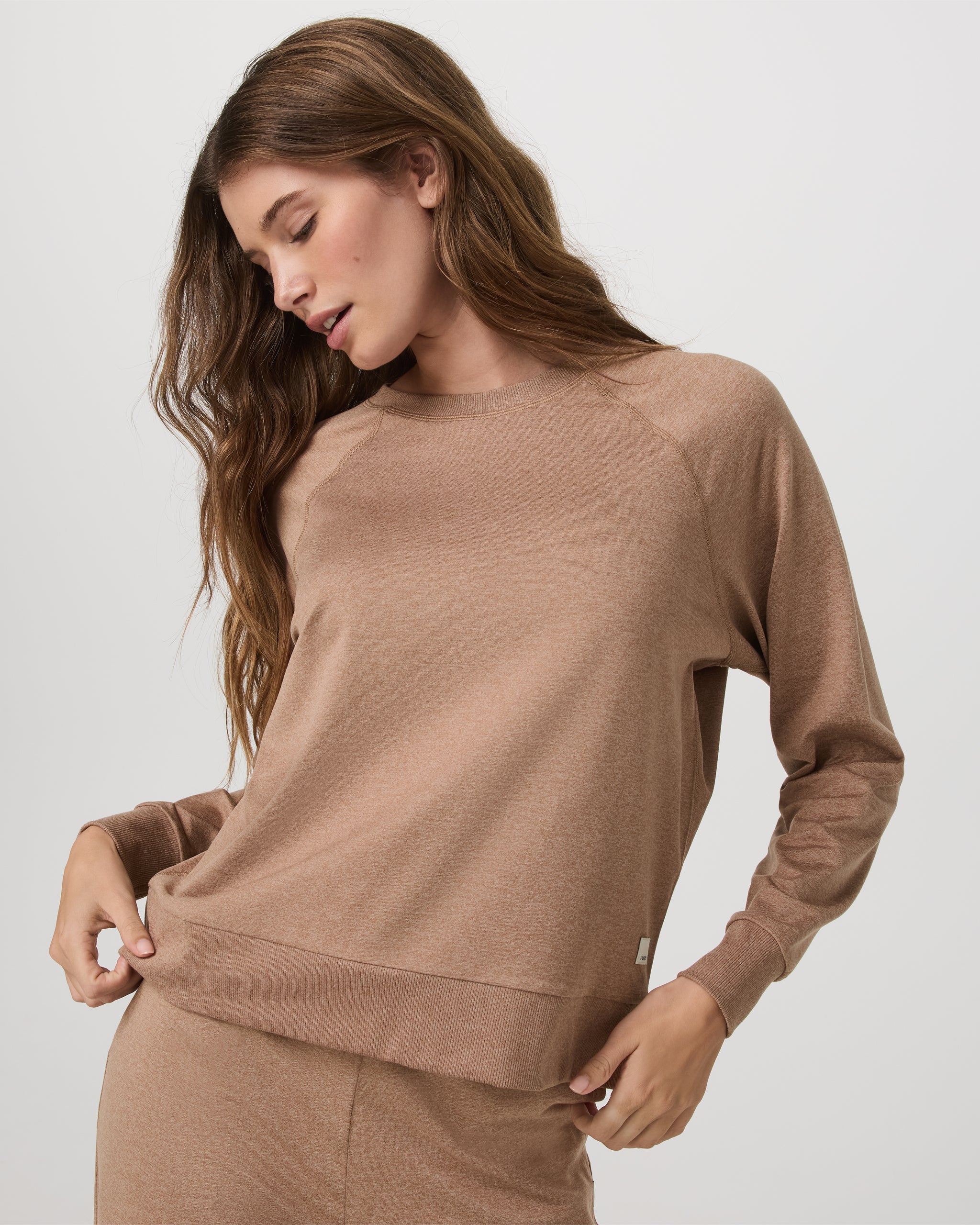 Long-Sleeve Halo Crew | Nutmeg Heather