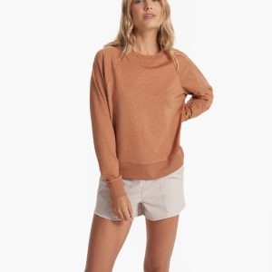 Long Sleeve Halo Crew | Palo Santo Heather
