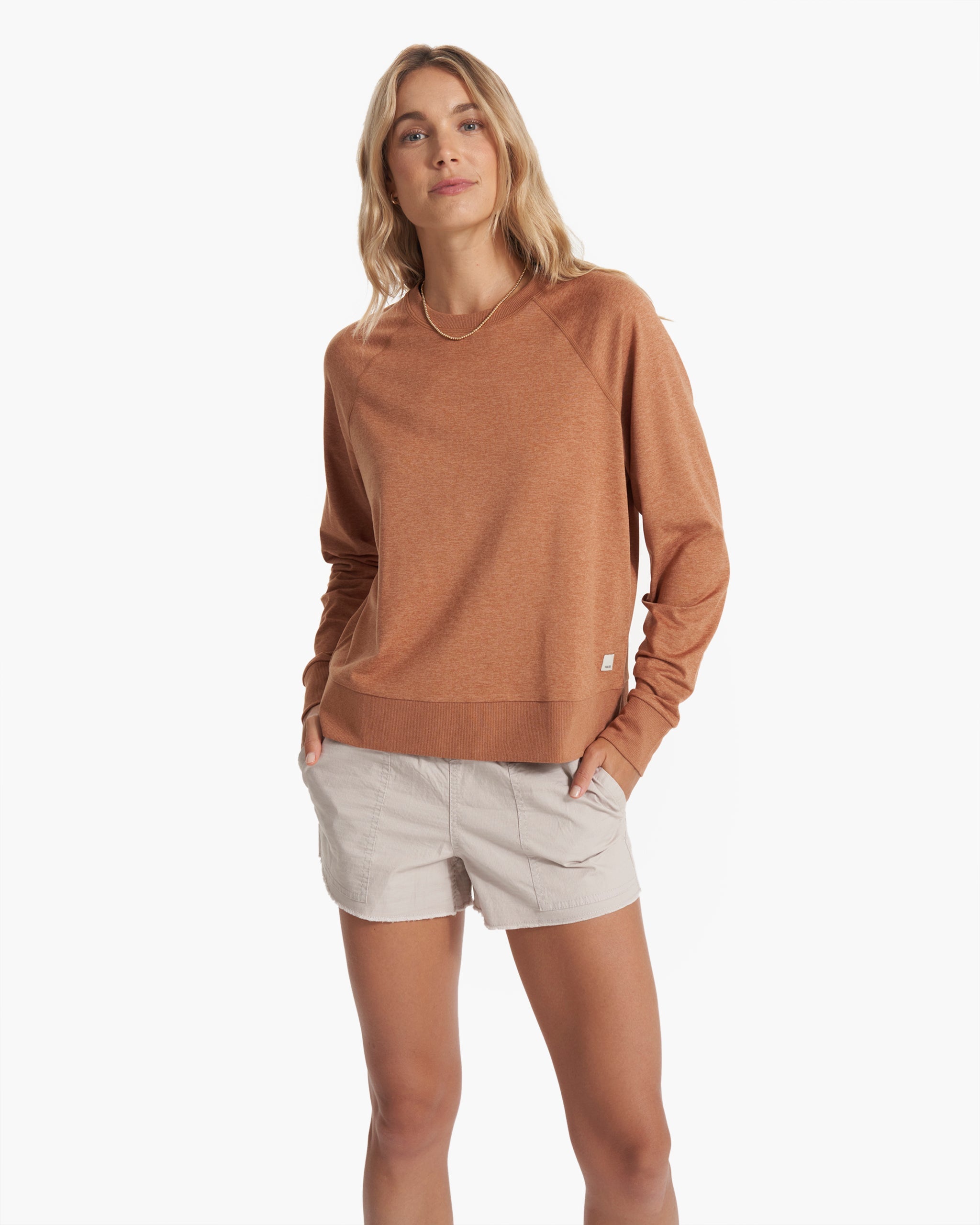 Long Sleeve Halo Crew | Palo Santo Heather - Image 2