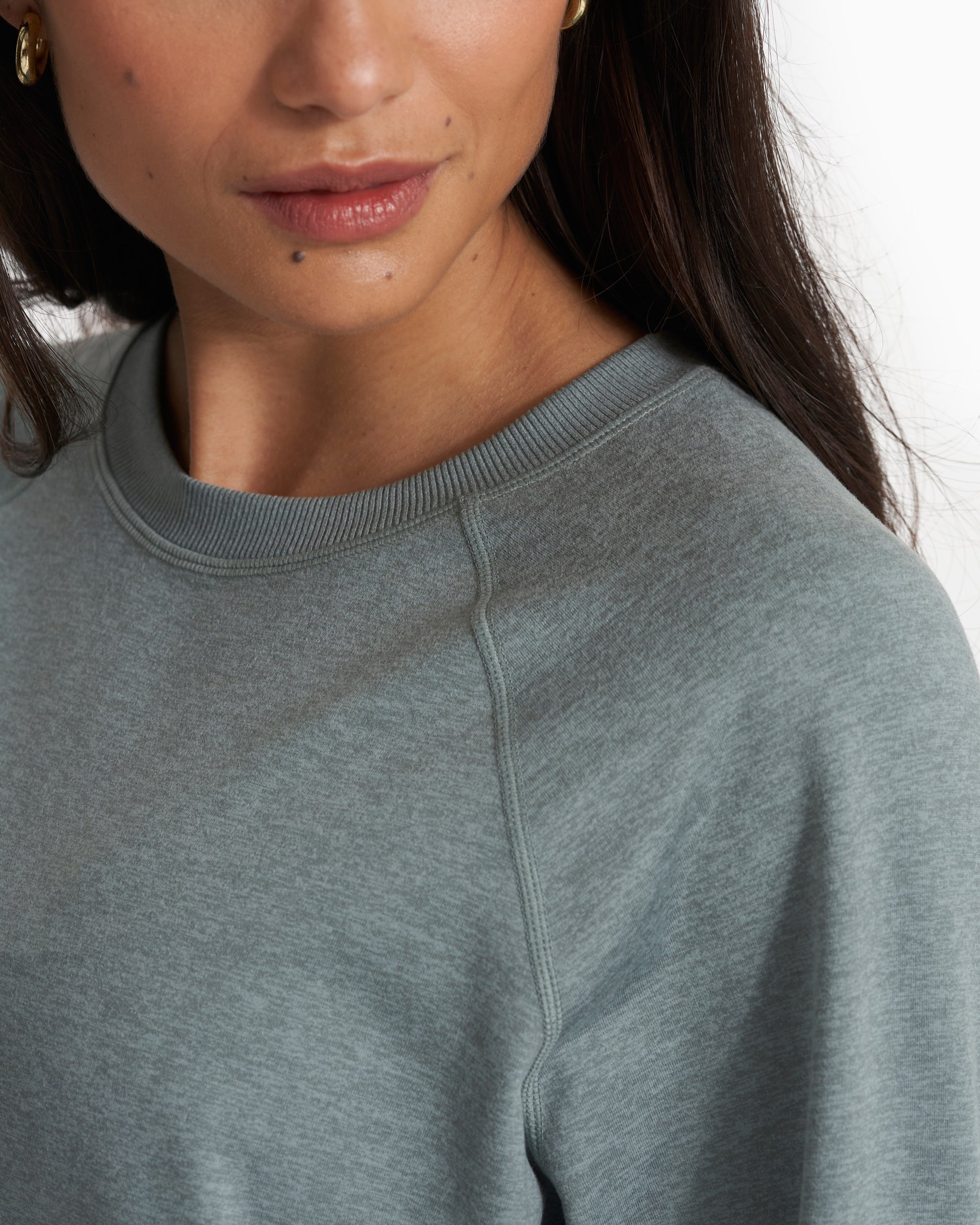 Long Sleeve Halo Crew | Stormy Heather - Image 3