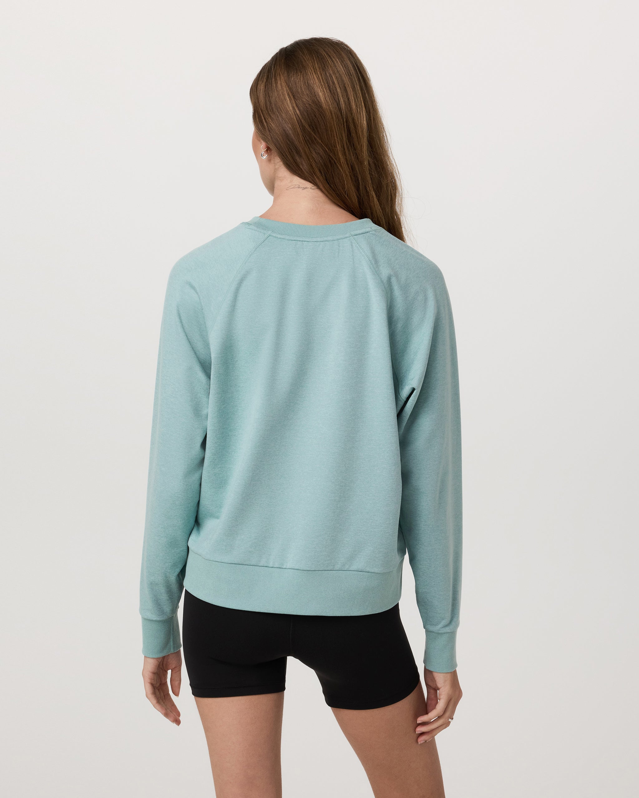 Long-Sleeve Halo Crew | Sea Spray Heather - Image 3