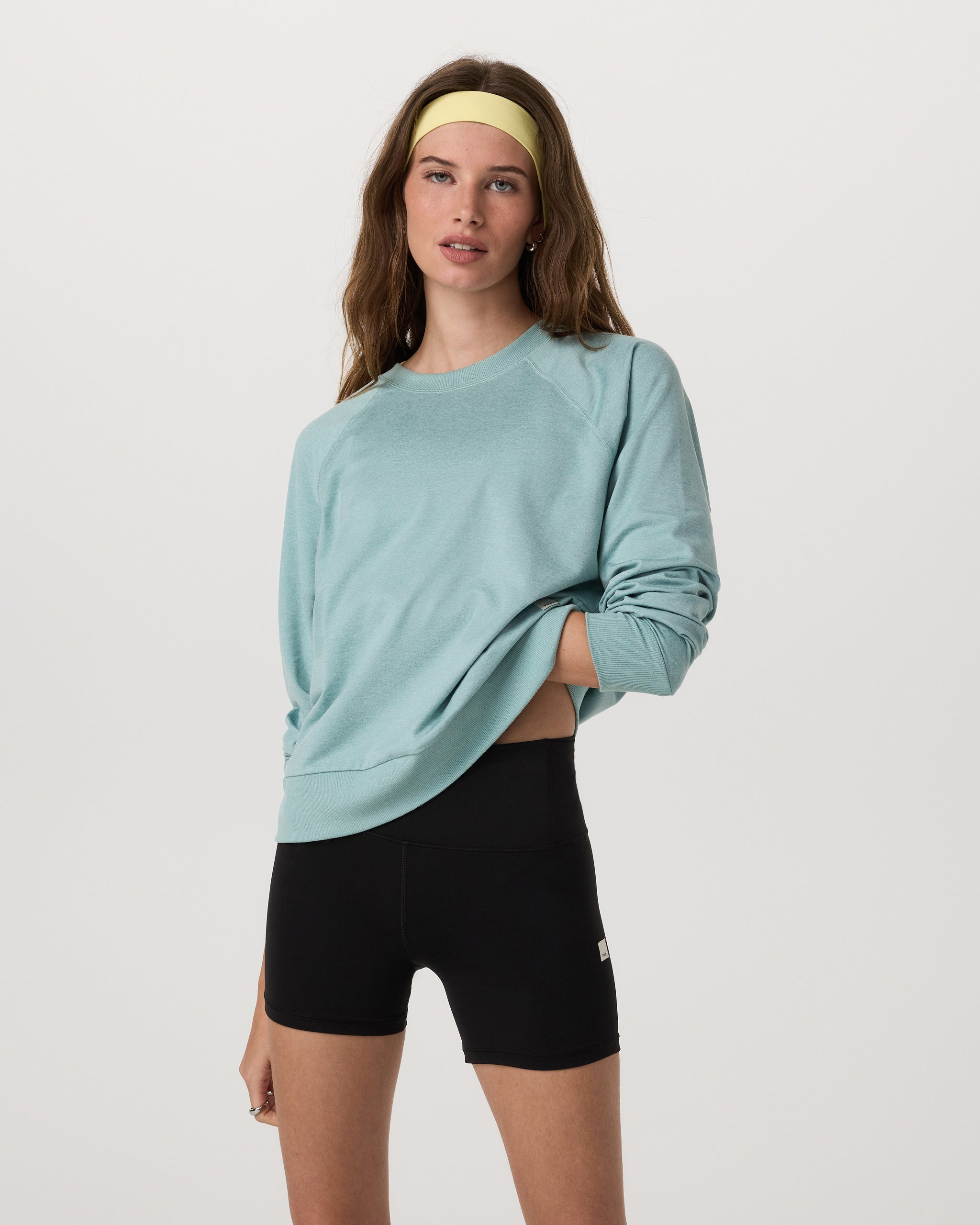 Long-Sleeve Halo Crew | Sea Spray Heather - Image 4