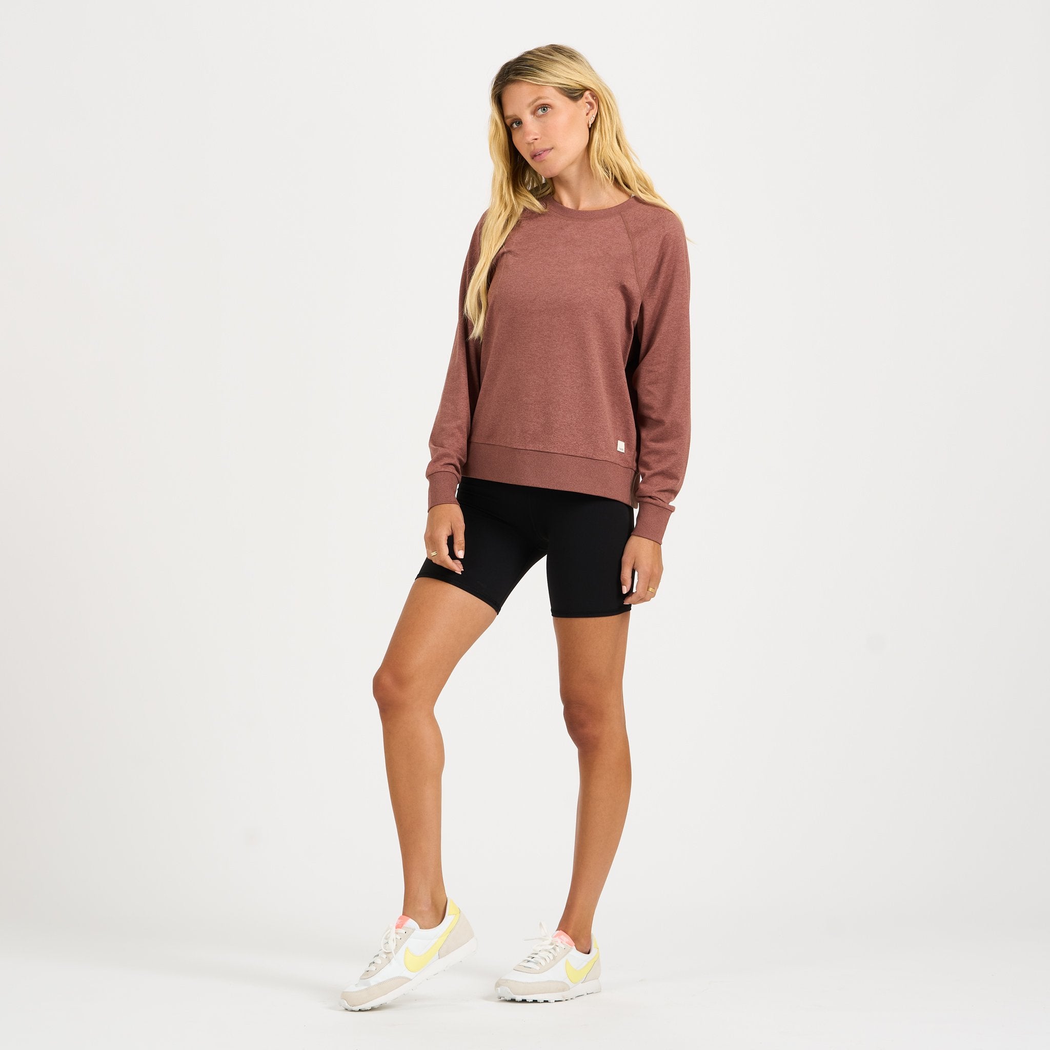 Long-Sleeve Halo Crew | Terracotta Heather - Image 4
