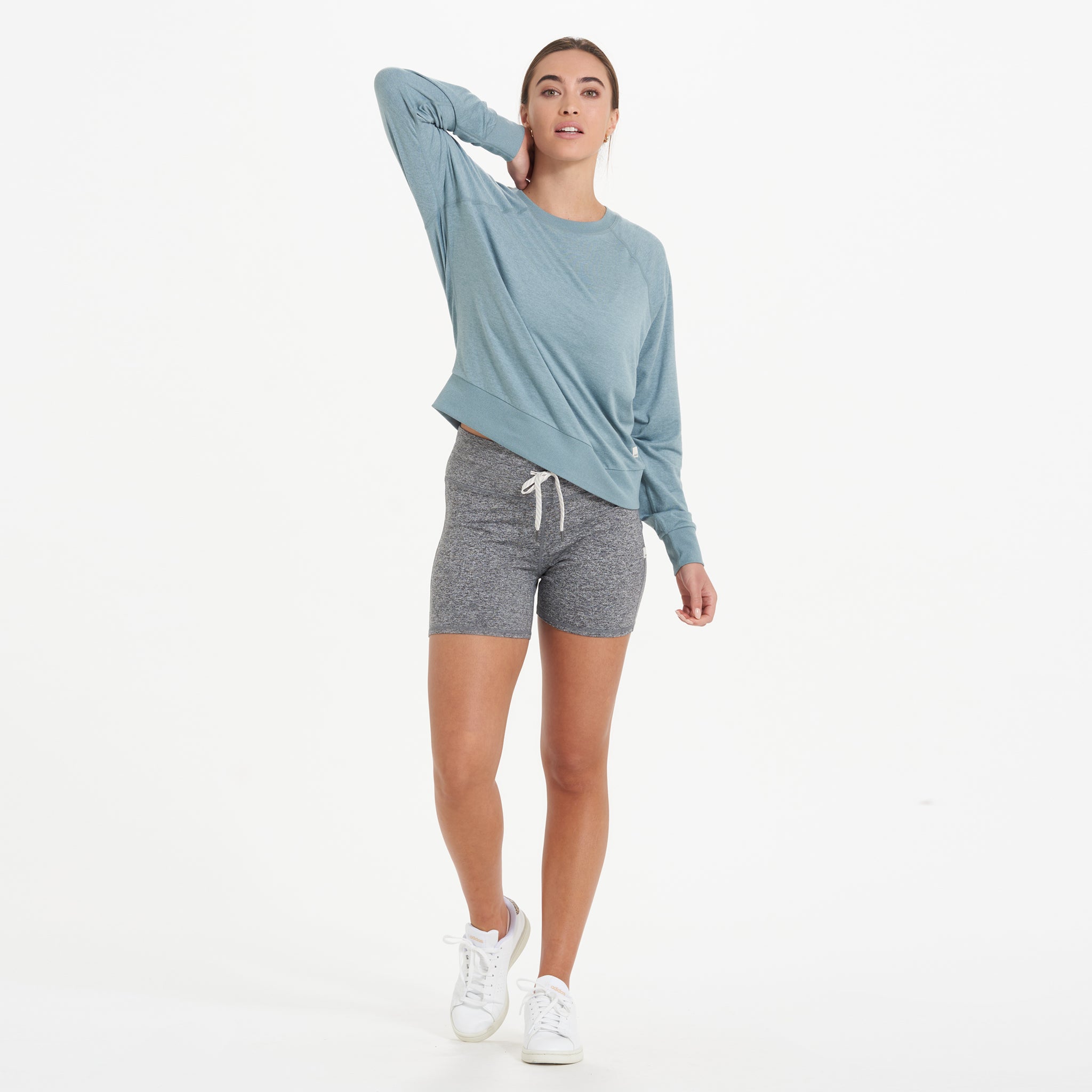 Long-Sleeve Halo Crew | Shade Heather - Image 5