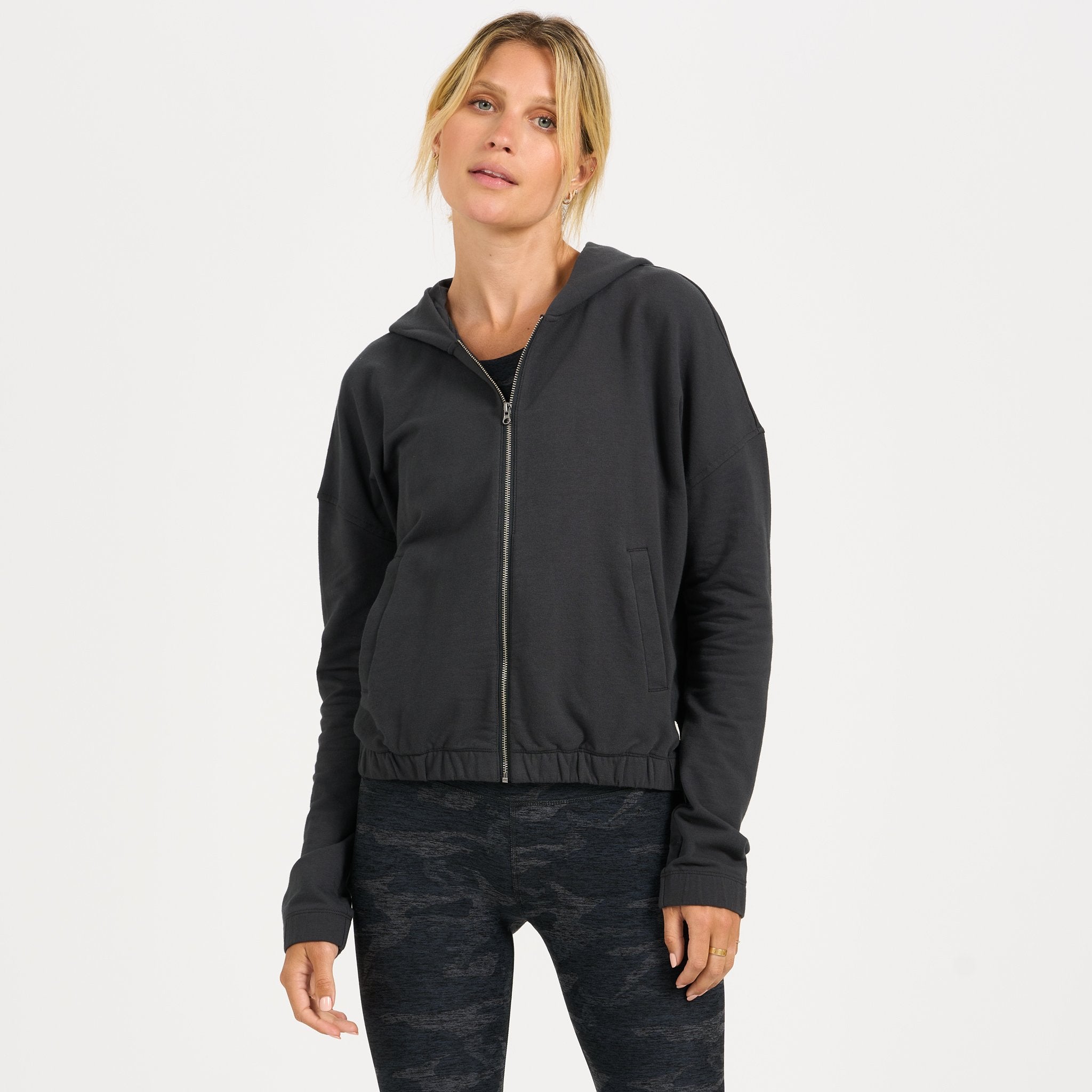 Laguna Zip Hoodie | Charcoal