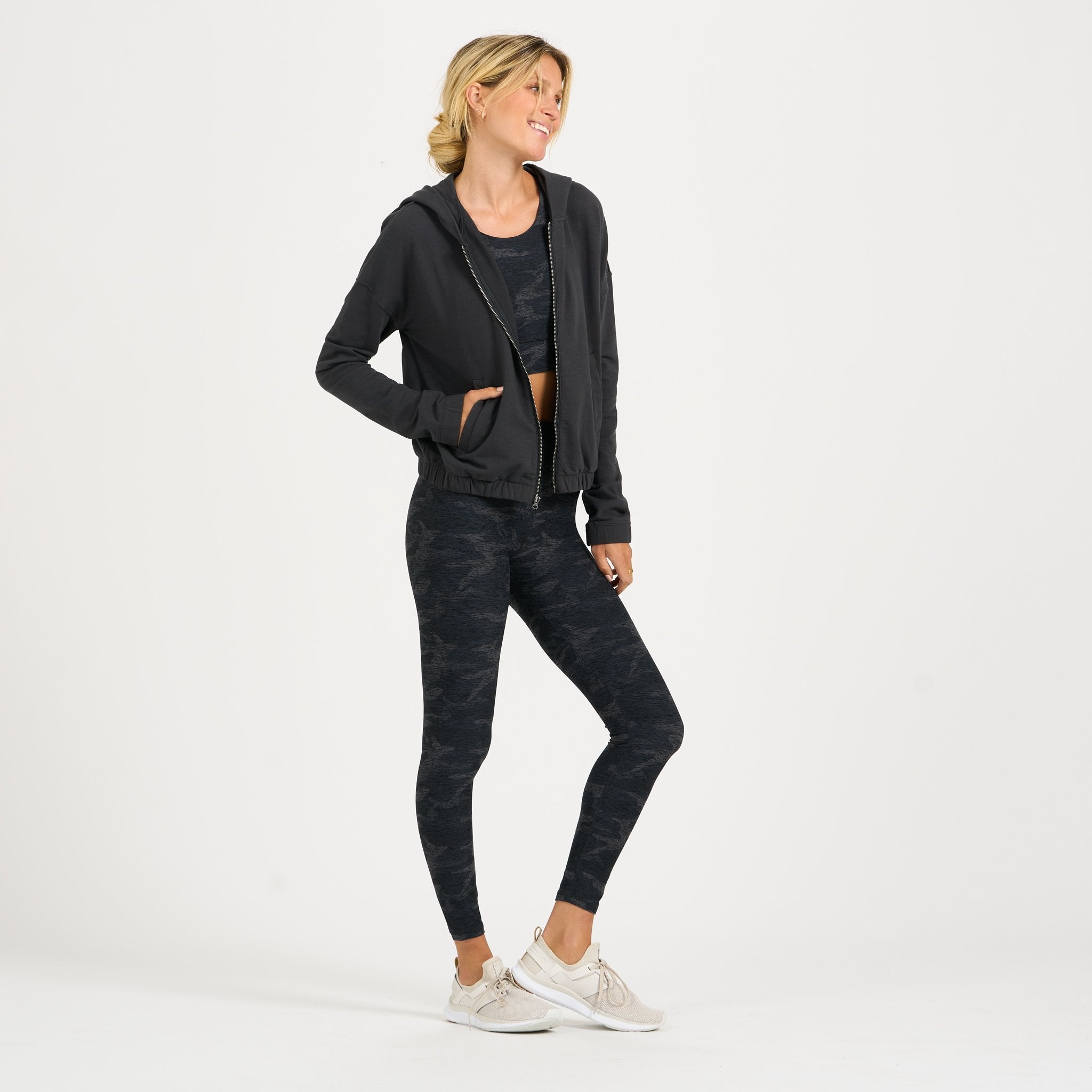 Laguna Zip Hoodie | Charcoal - Image 3