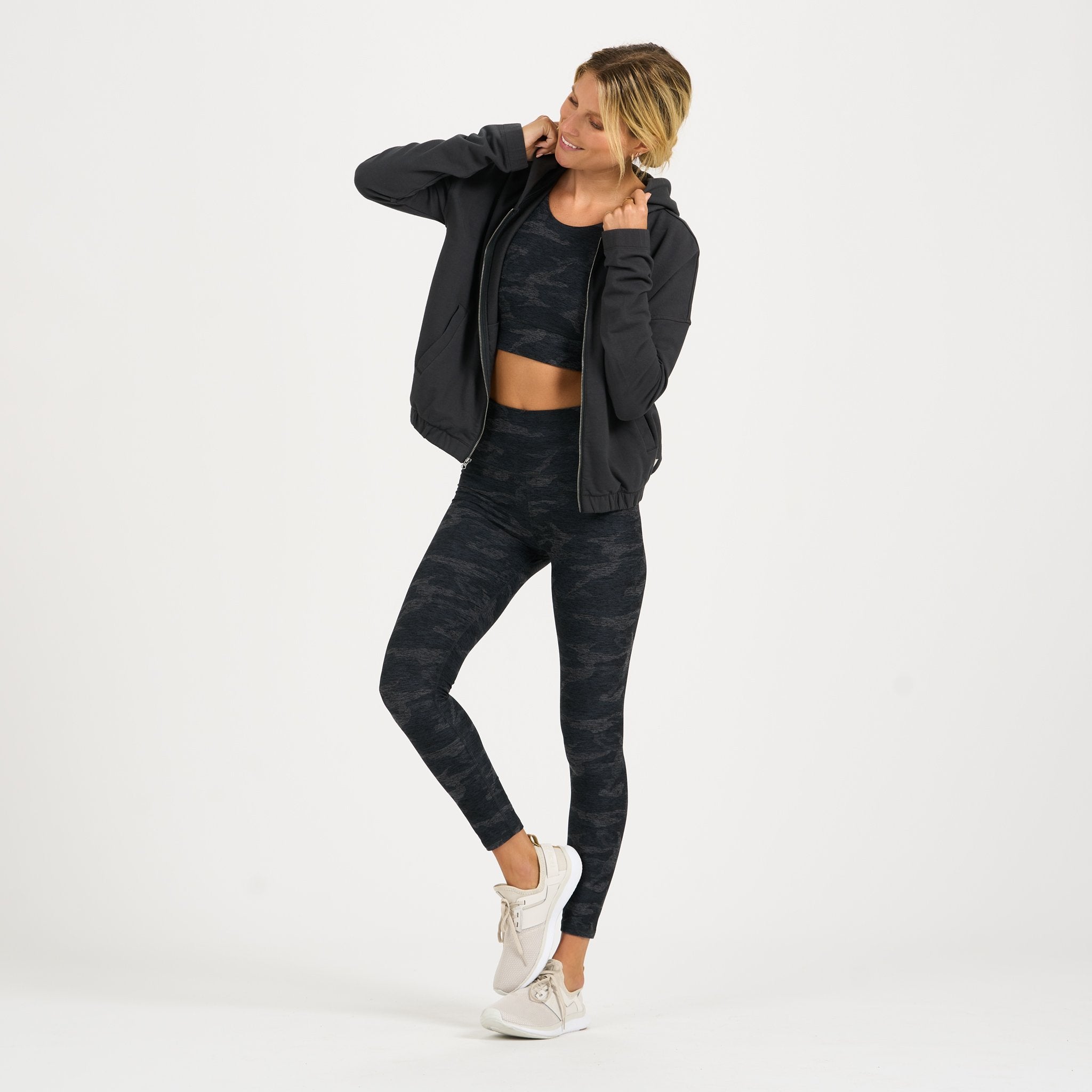 Laguna Zip Hoodie | Charcoal - Image 4