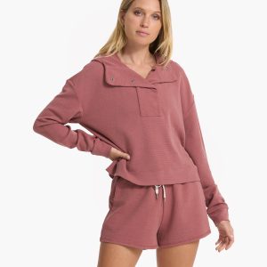 Bayview Thermal Hoodie | Rosewood
