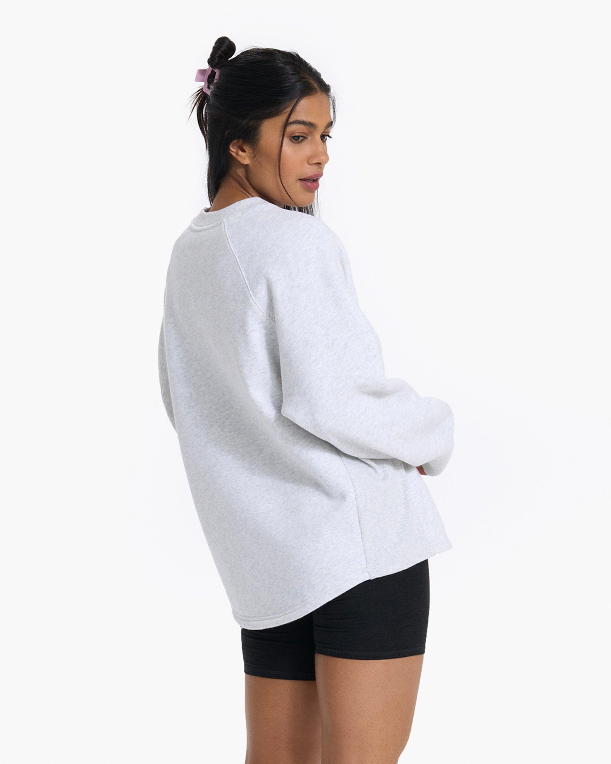 Restore Oversized Crew | Pale Grey Heather - Image 4