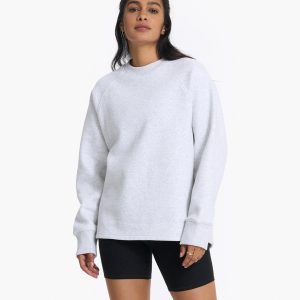 Restore Oversized Crew | Pale Grey Heather